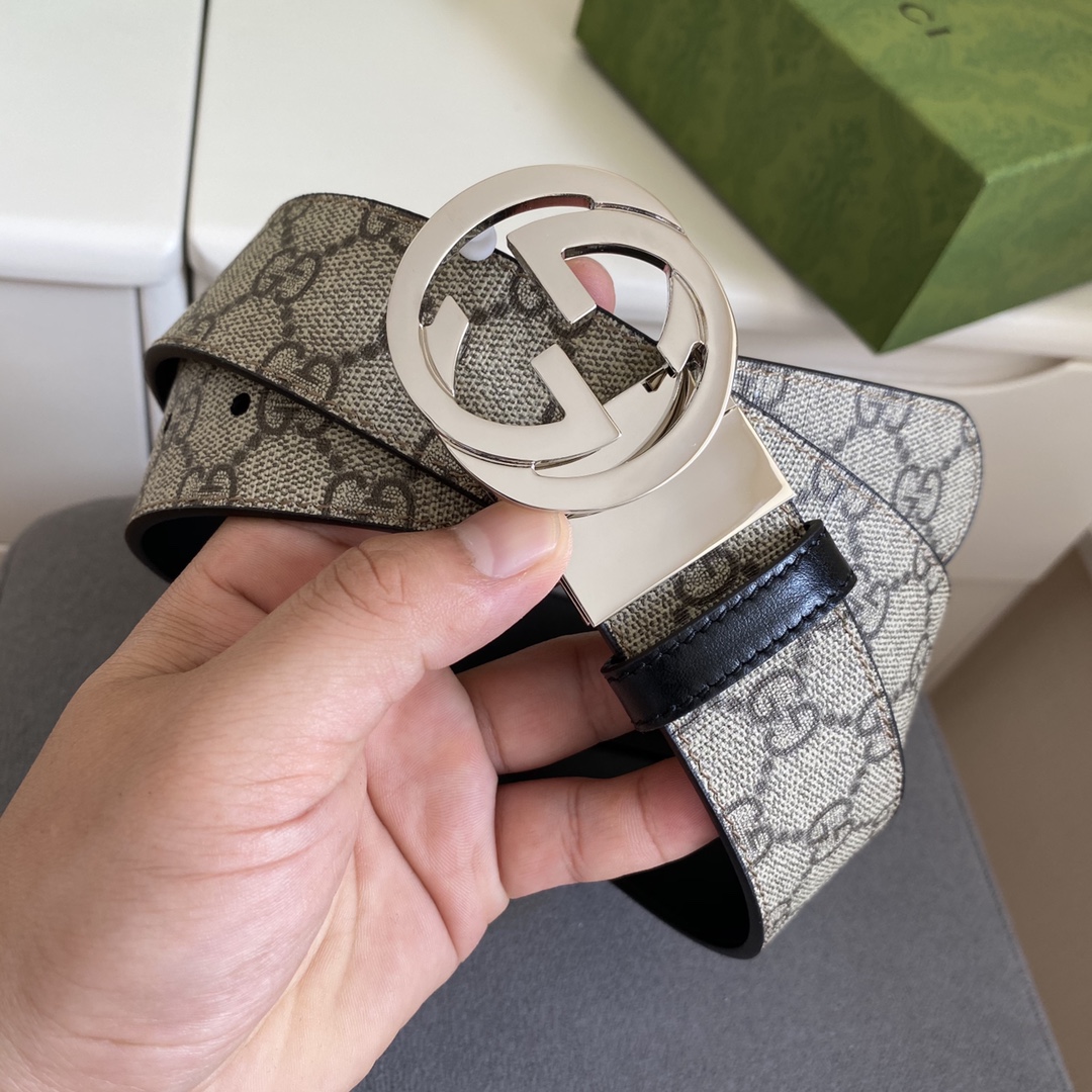 Gucci Male Basic Belt Cow Leather Black M