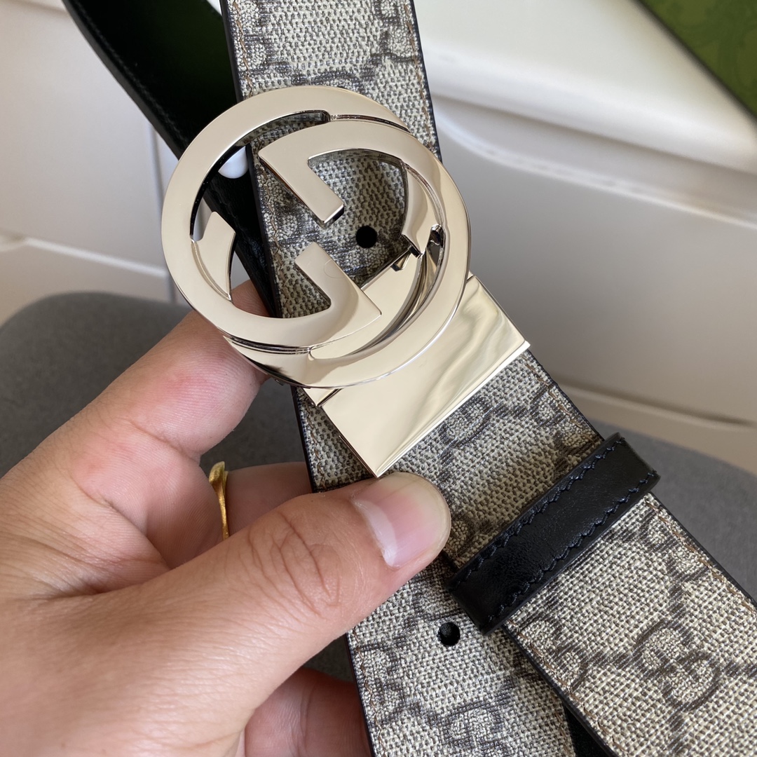 Gucci Male Basic Belt Cow Leather Black M