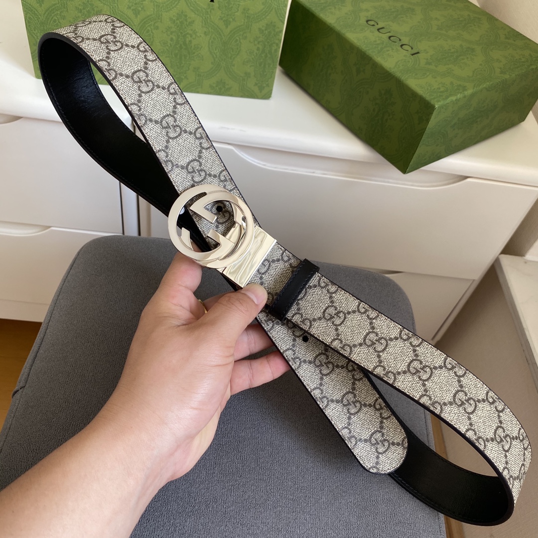 Gucci Male Basic Belt Cow Leather Black M