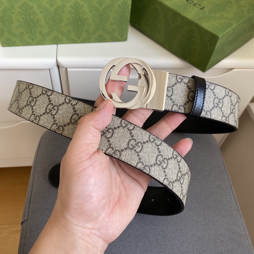 Gucci Male Basic Belt Cow Leather Black M