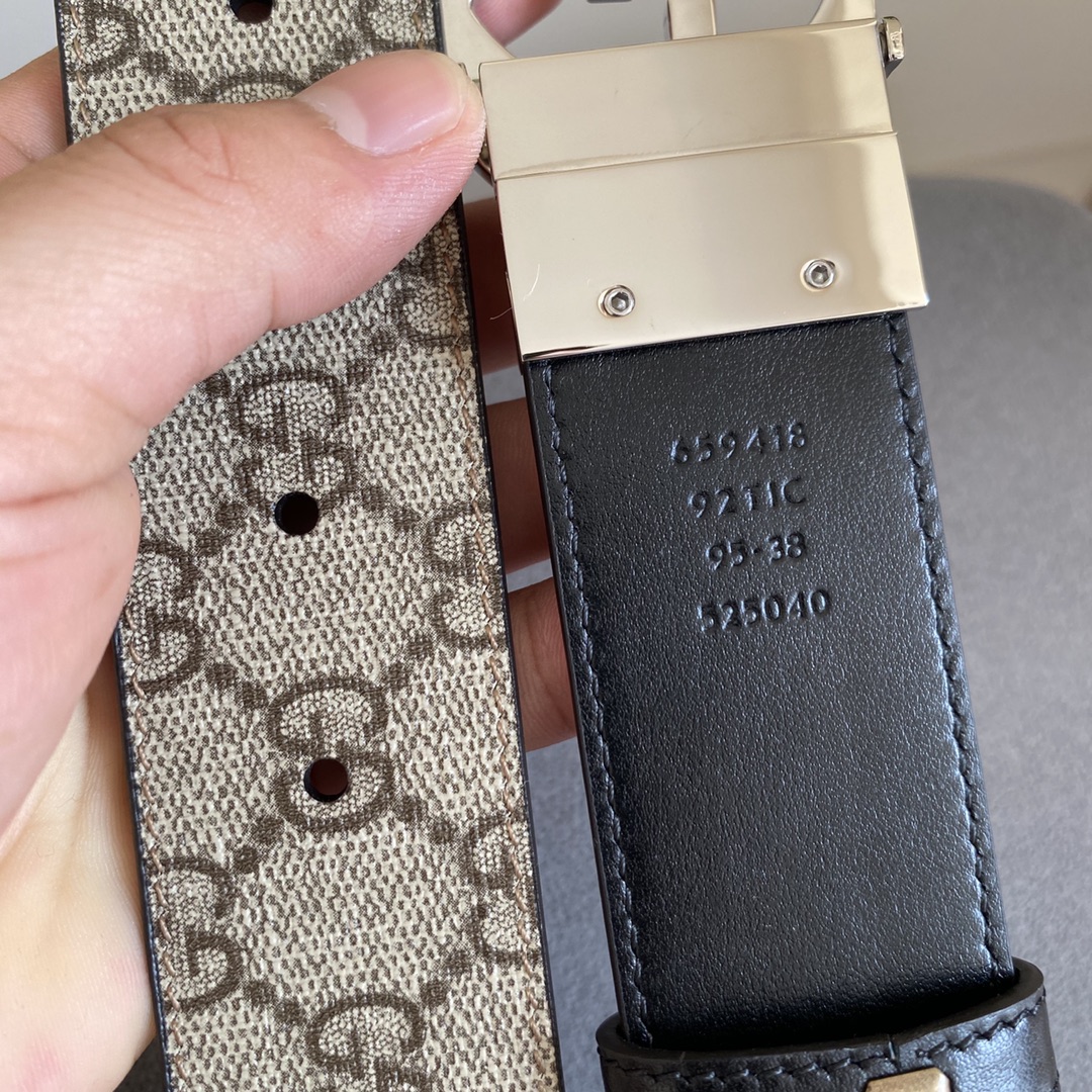 Gucci Male Basic Belt Cow Leather Black M