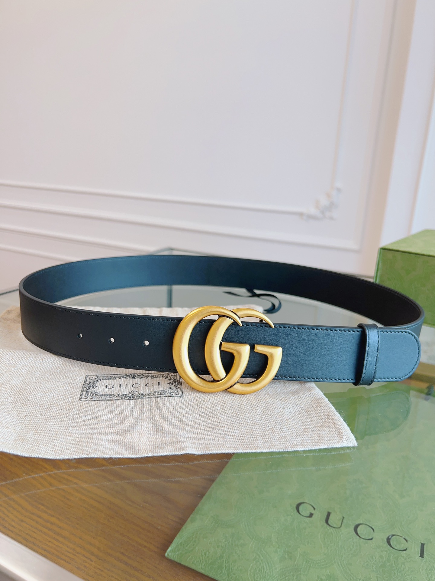 Gucci Male Basic Belt Cow Leather Black