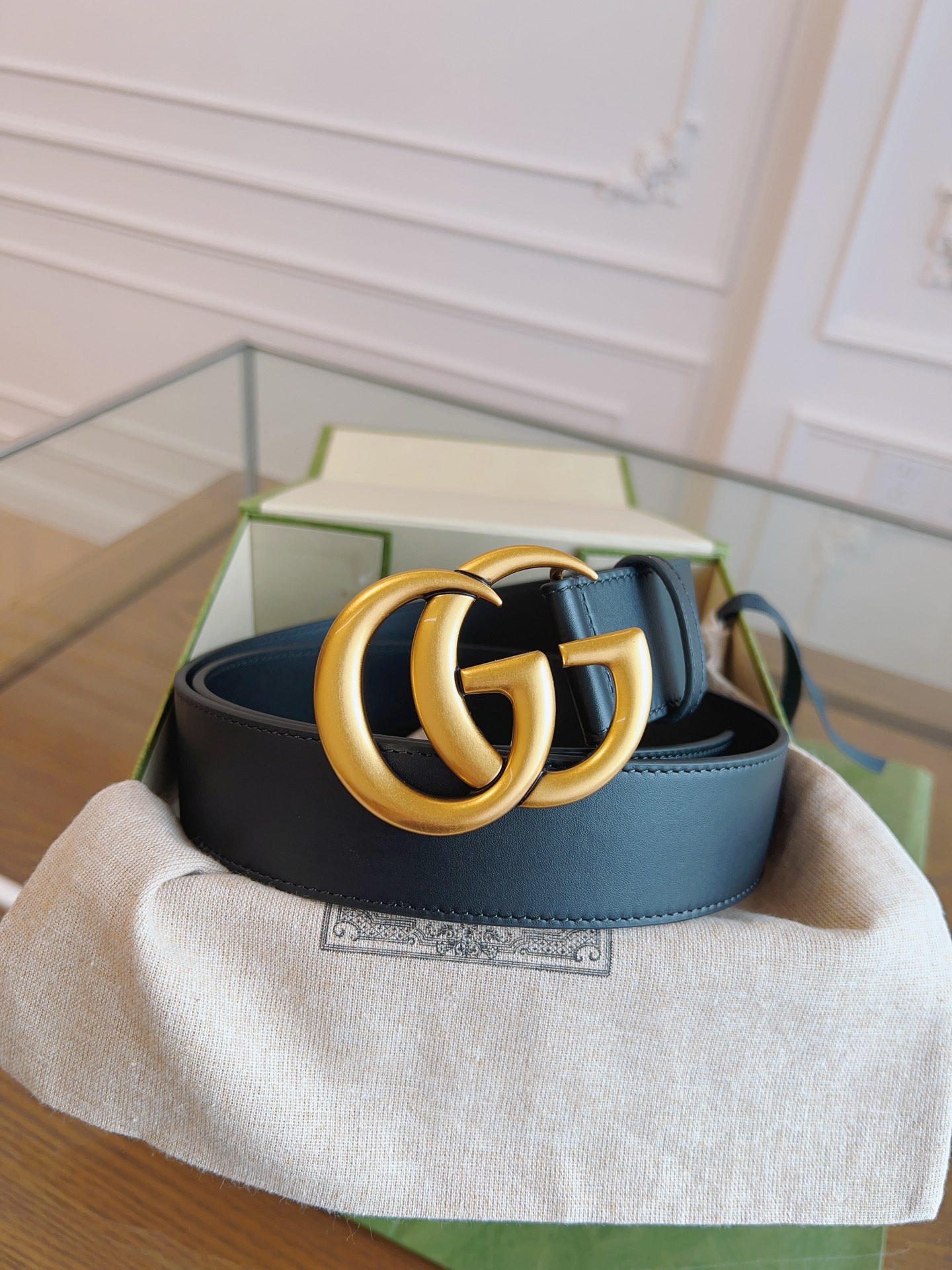 Gucci Male Basic Belt Cow Leather Black