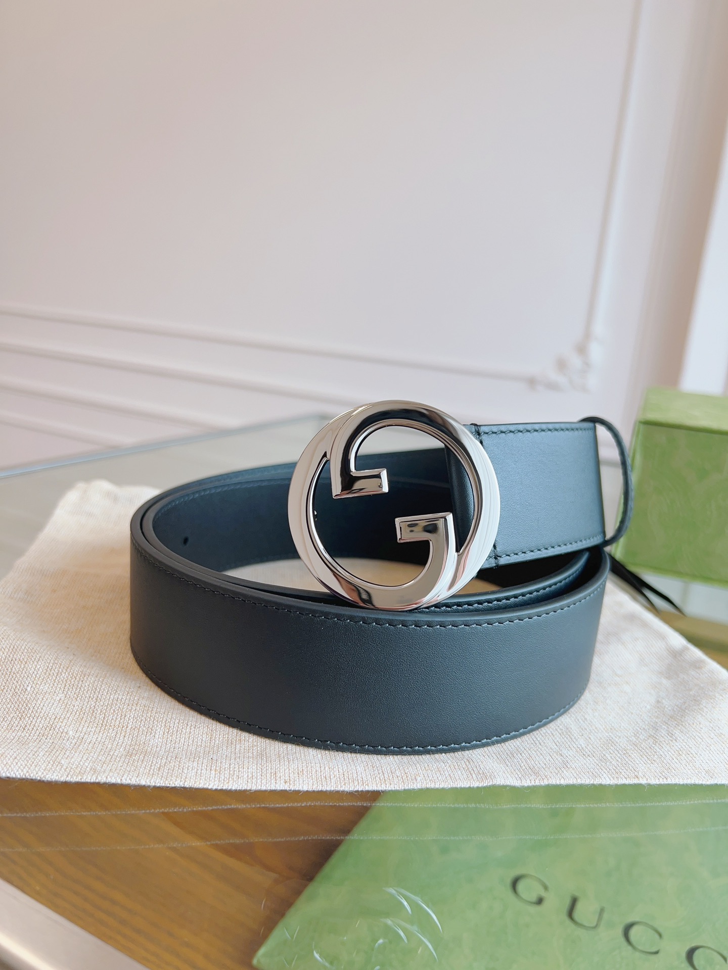 Gucci Male Basic Belt Cow Leather Black