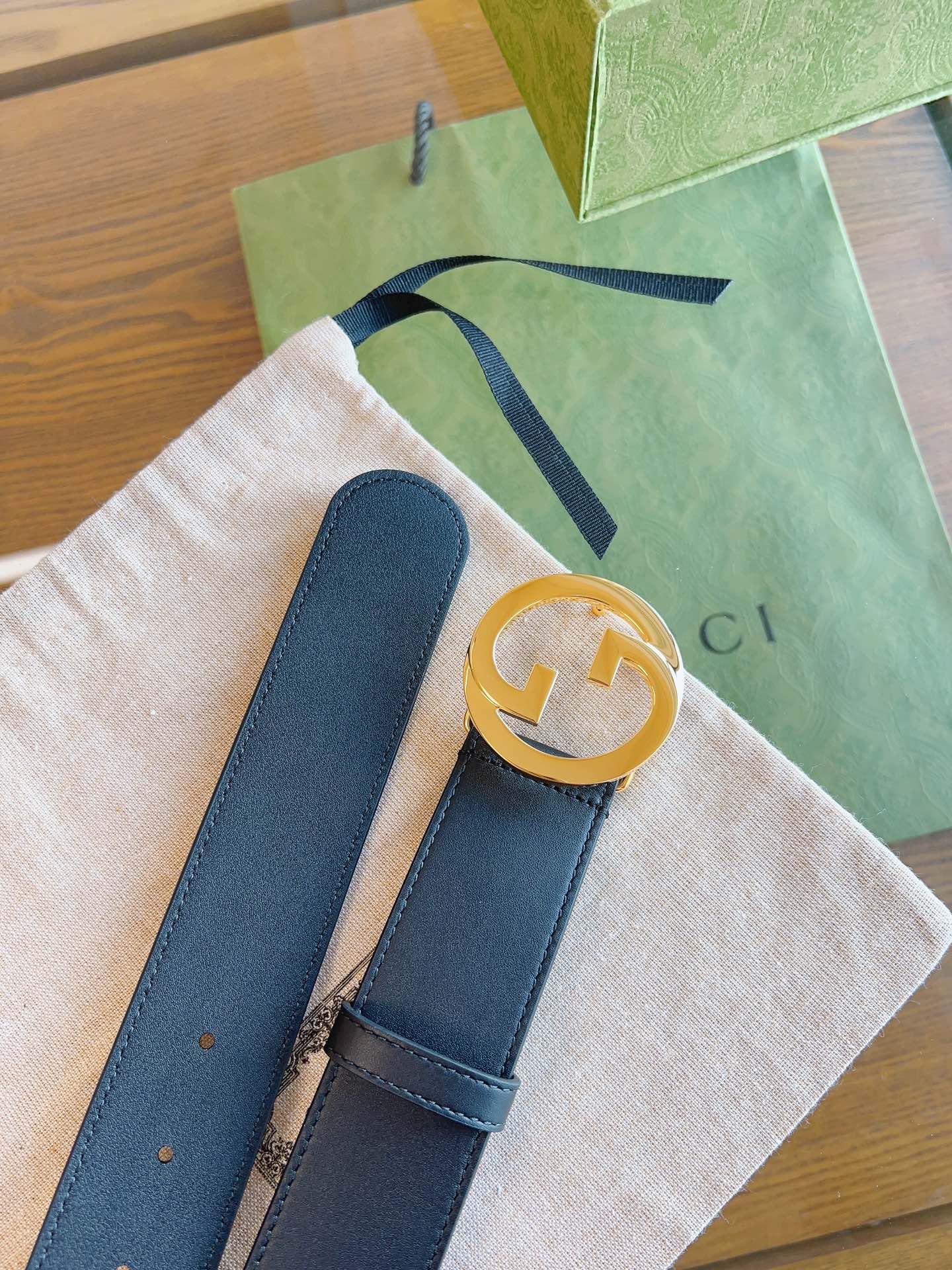 Gucci Male Basic Belt Cow Leather Black