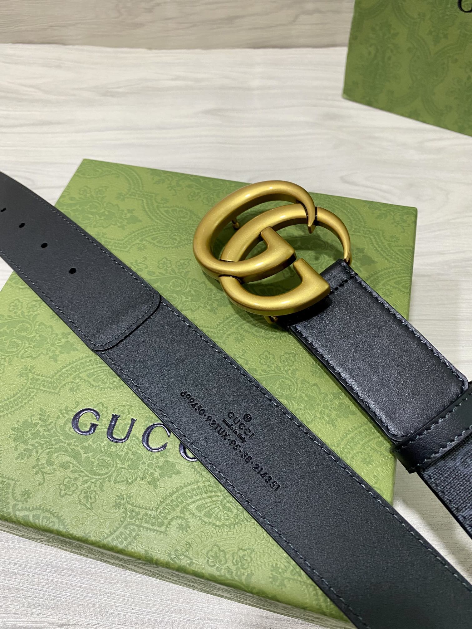 Gucci Male Basic Belt Cow Leather 40mm-13514