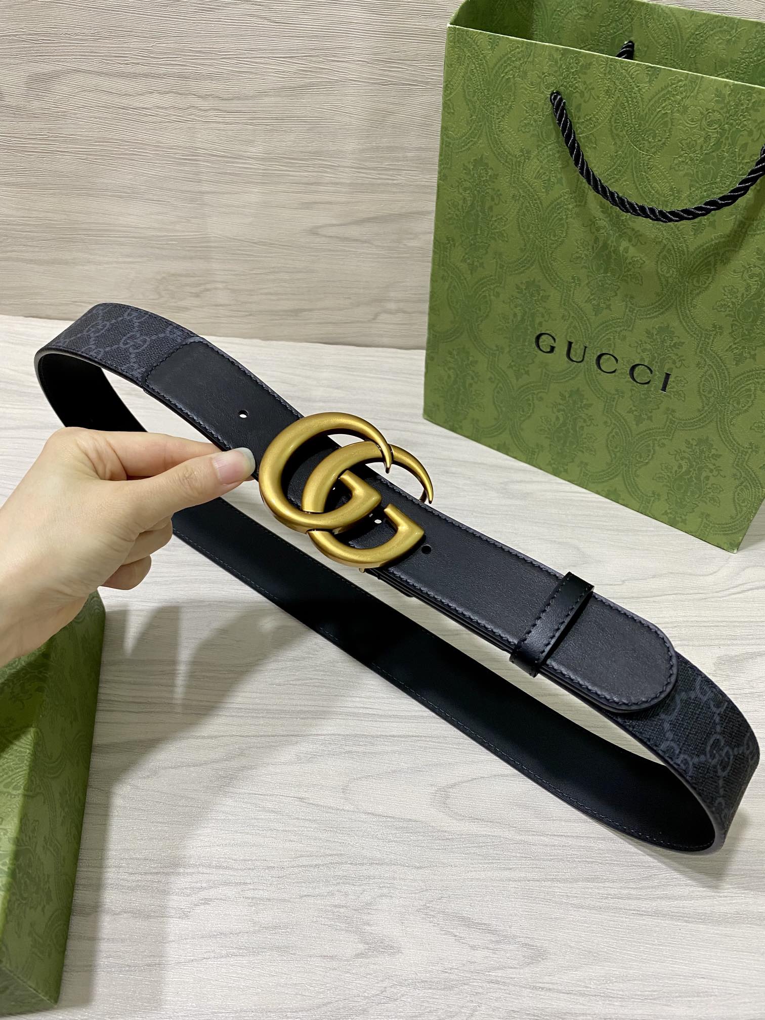 Gucci Male Basic Belt Cow Leather 40mm-13514