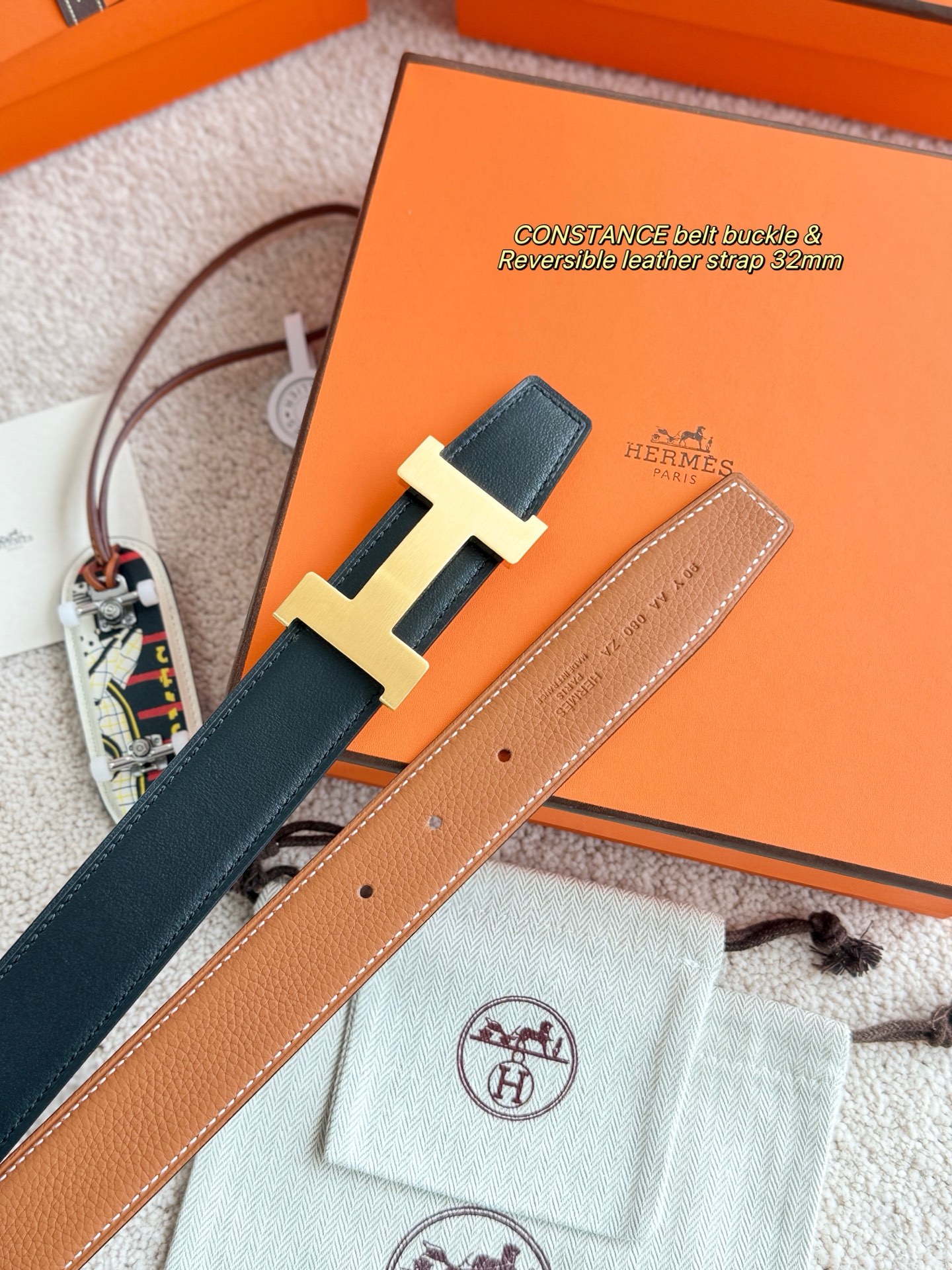 Hermès Male Basic Belt 32mm-s