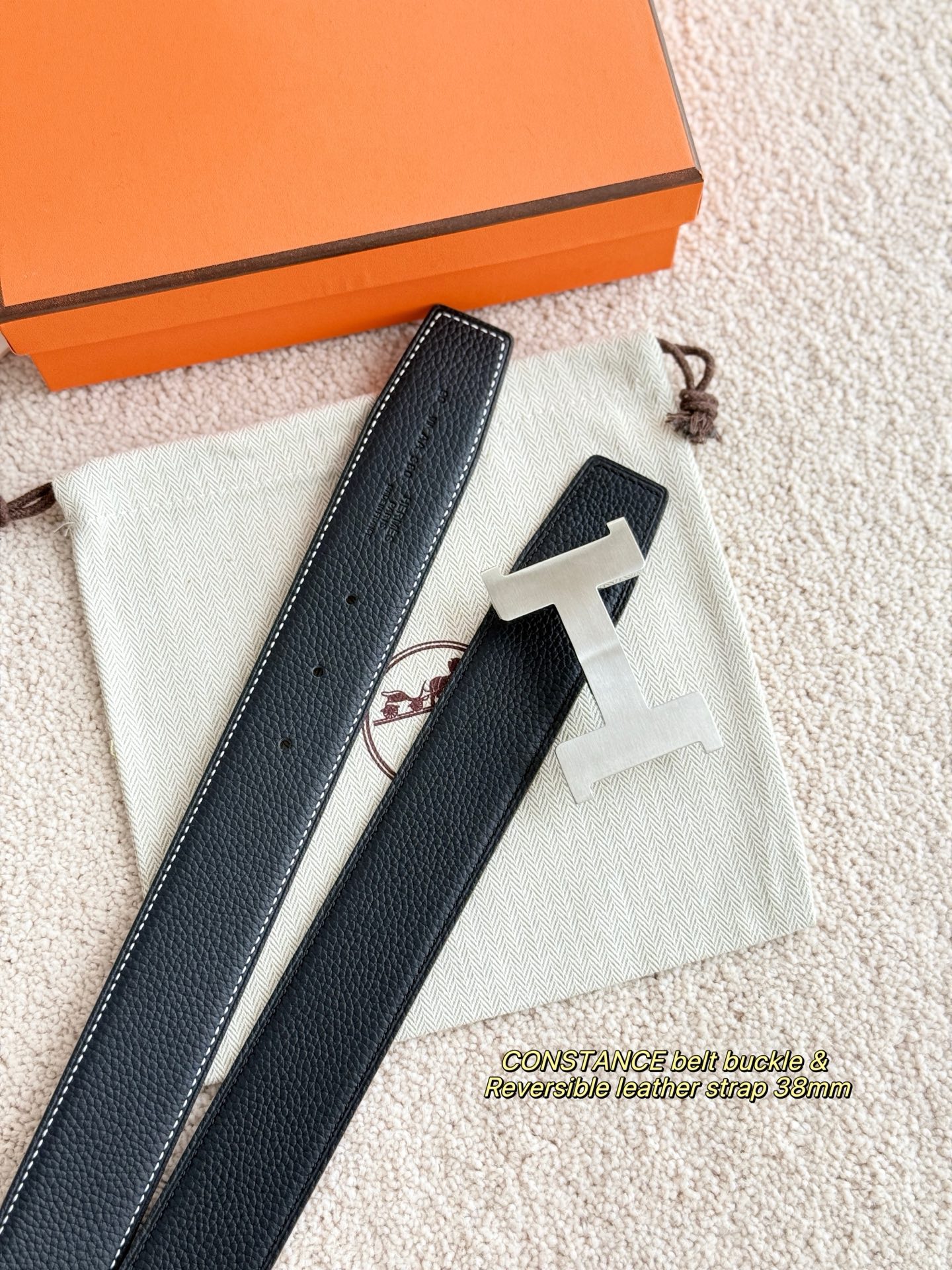 Hermès Male Basic Belt 38mm-s