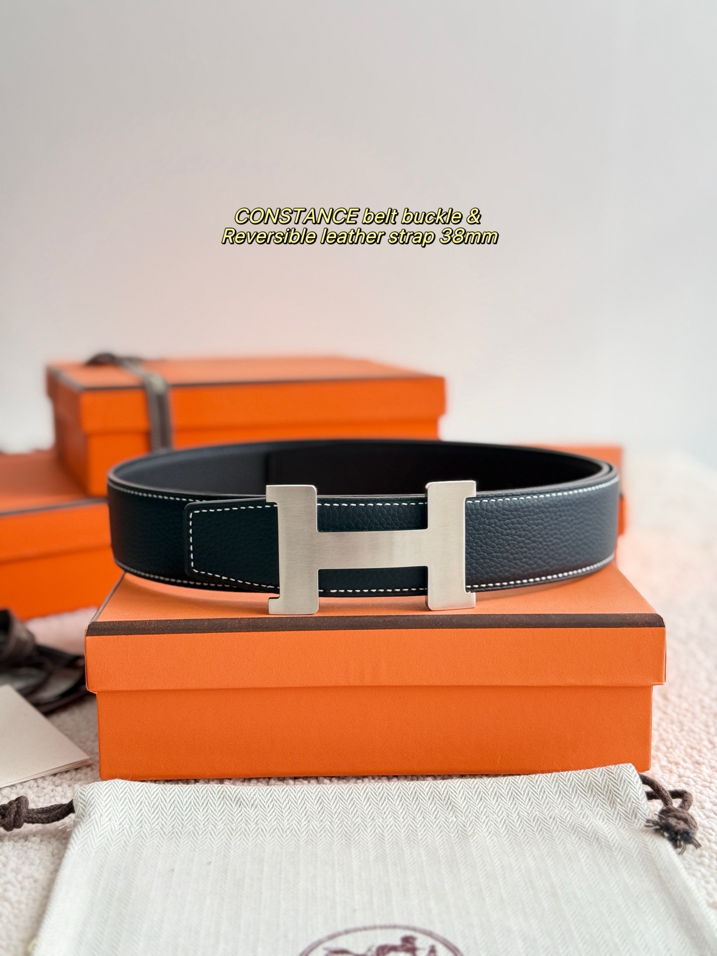 Hermès Male Basic Belt 38mm-s
