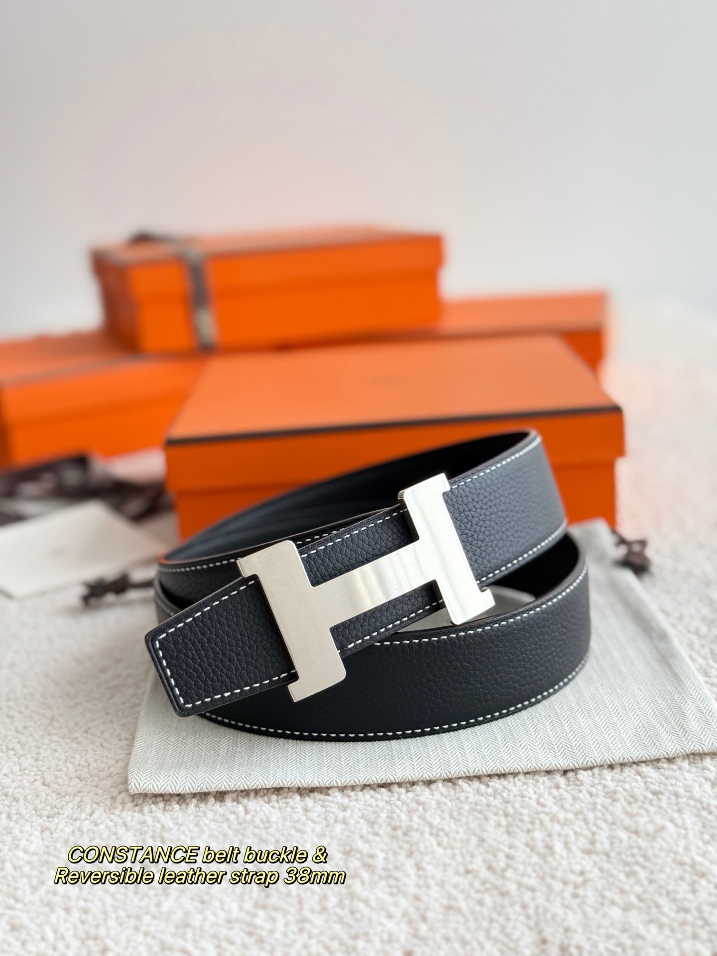 Hermès Male Basic Belt 38mm-s