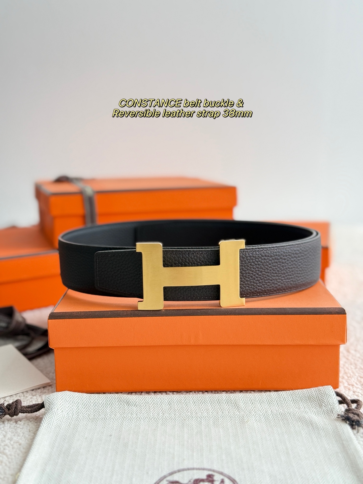 Hermès Male Basic Belt 38mm-s