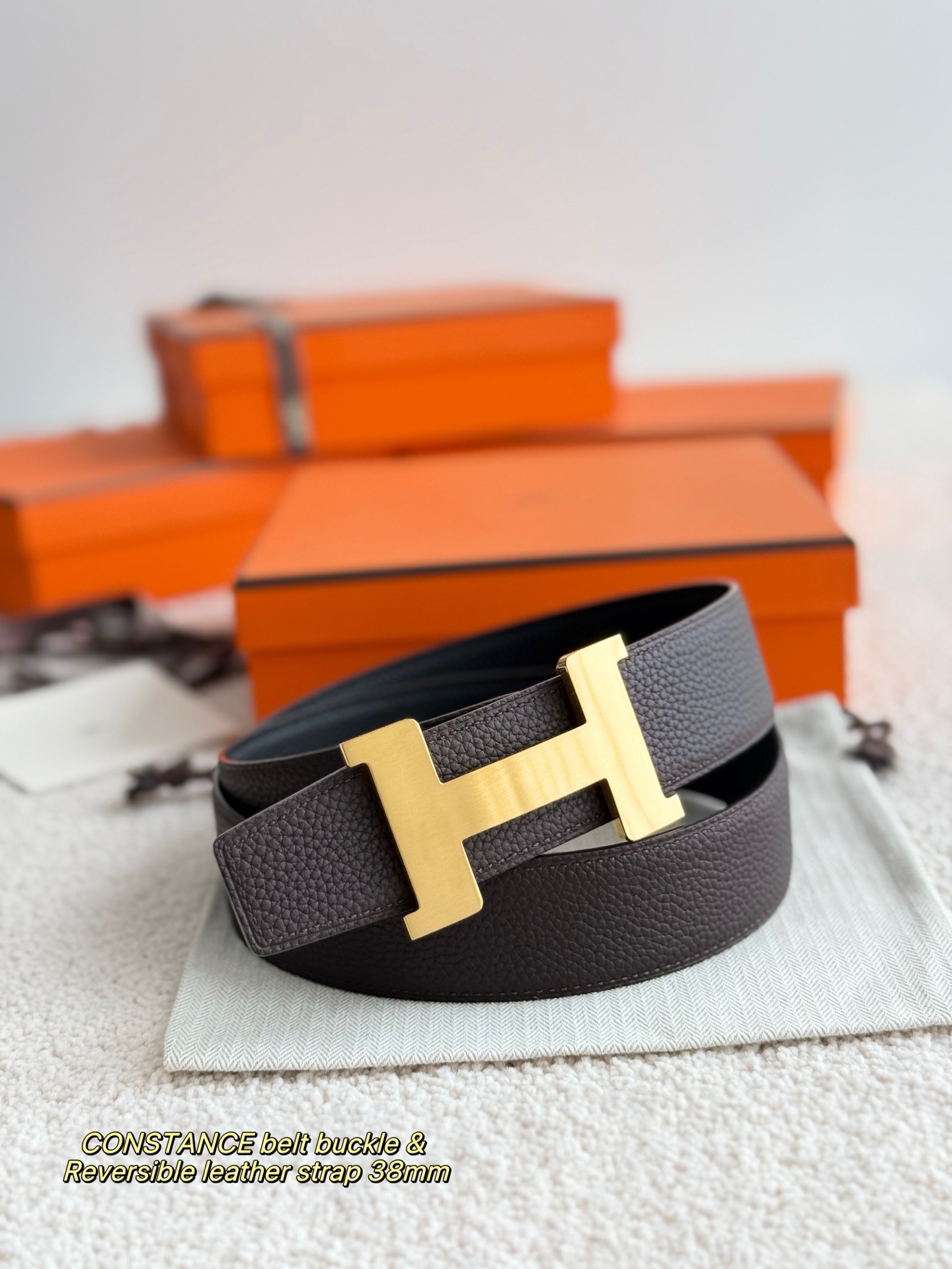 Hermès Male Basic Belt 38mm-s