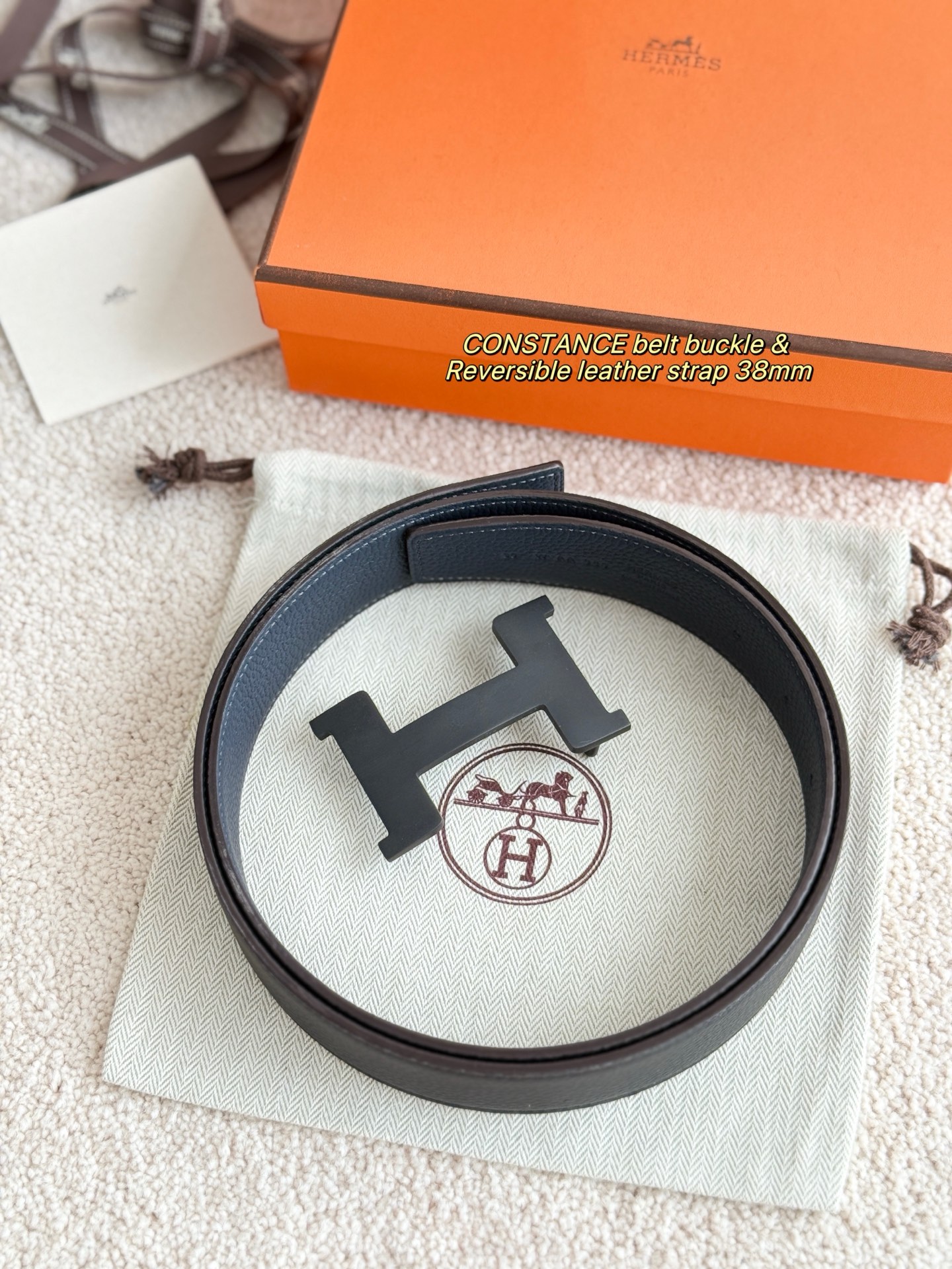 Hermès Male Basic Belt 38mm-s