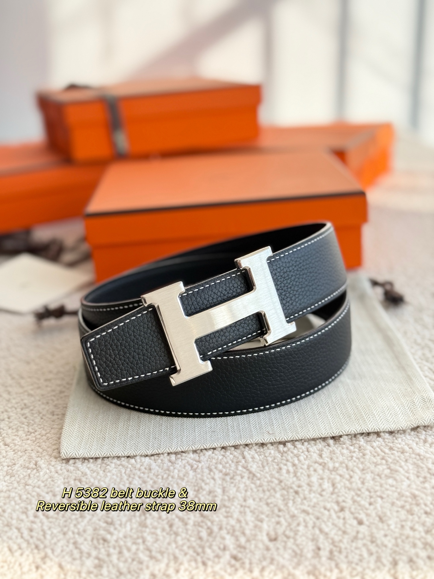 Hermès Male Basic Belt 38mm