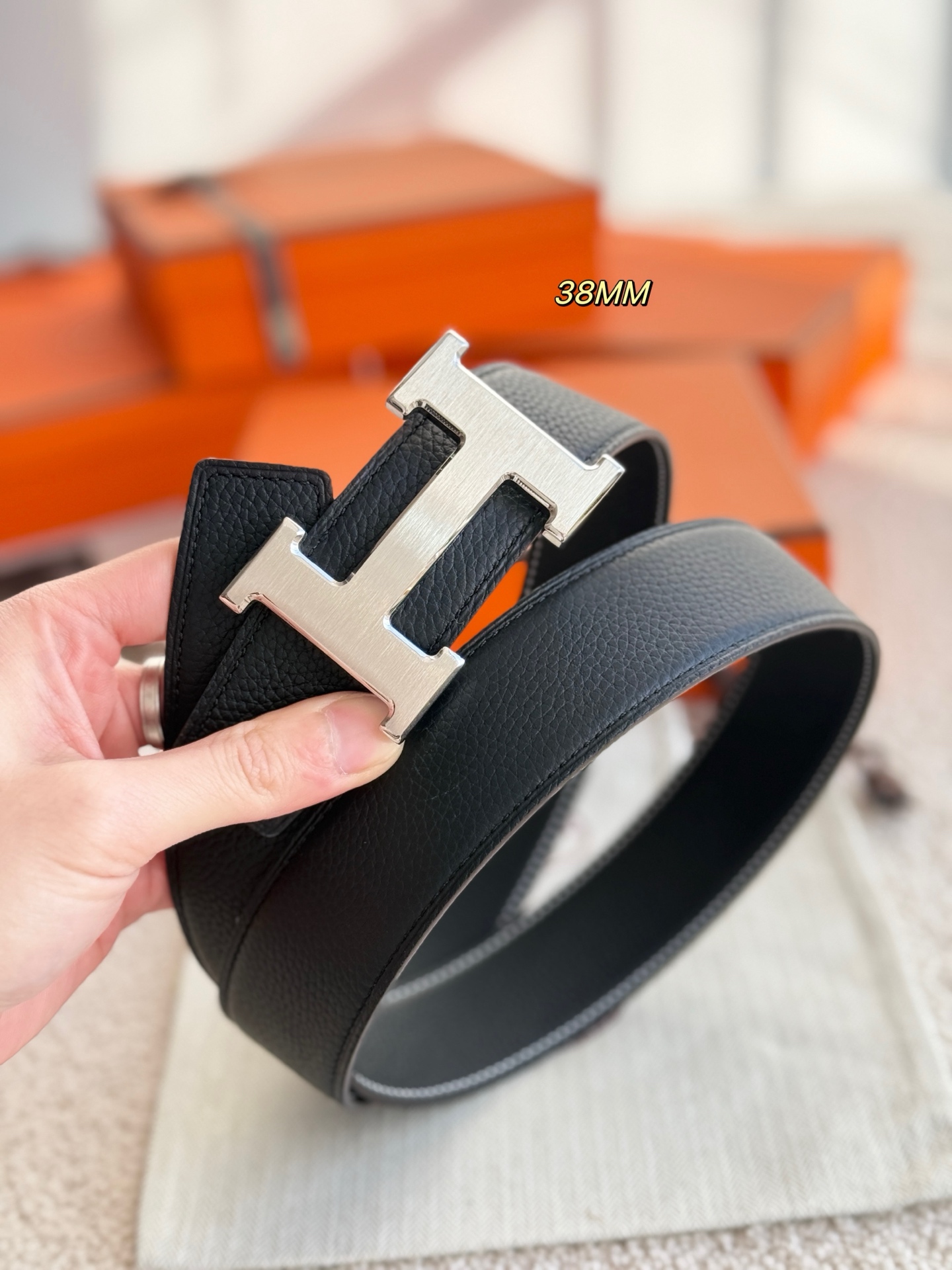 Hermès Male Basic Belt 38mm