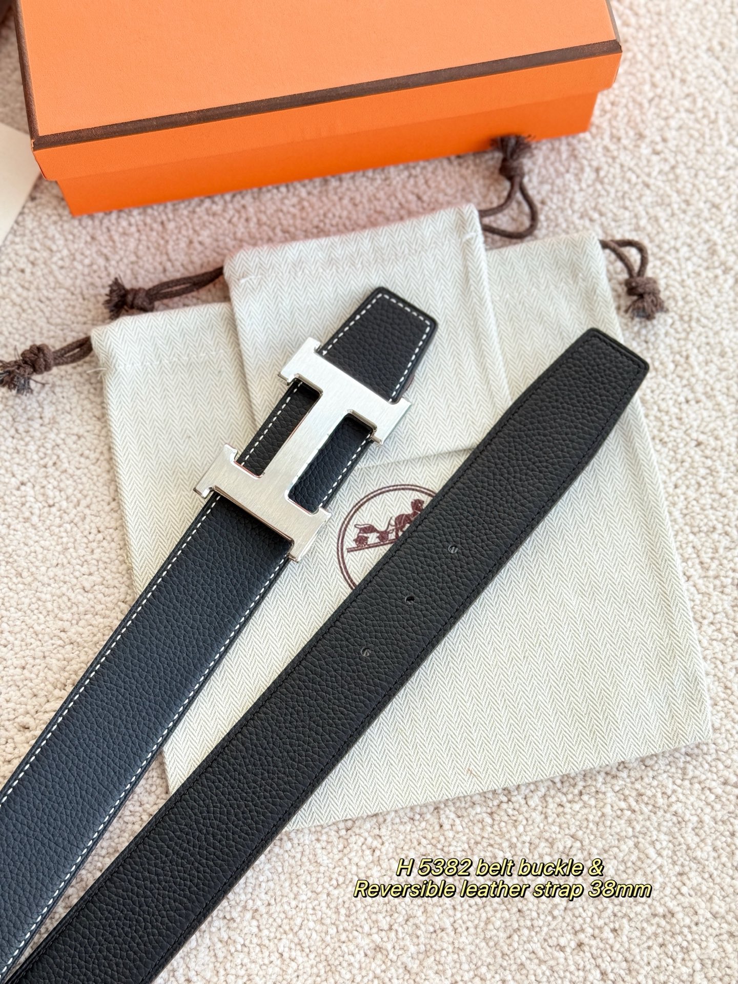 Hermès Male Basic Belt 38mm