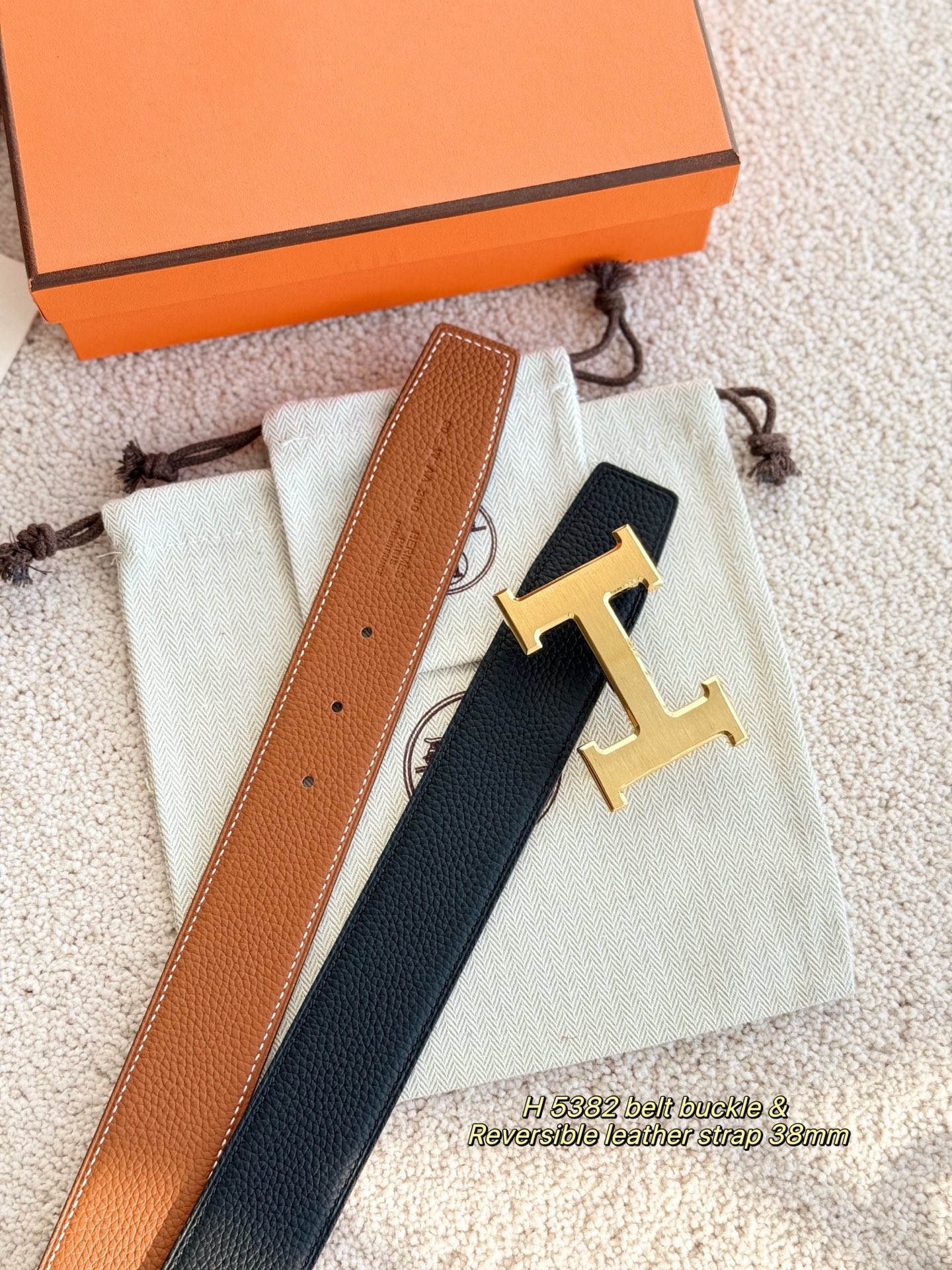 Hermès Male Basic Belt 38mm