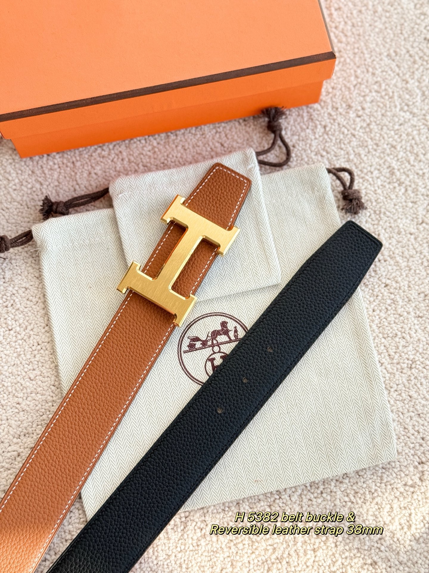 Hermès Male Basic Belt 38mm