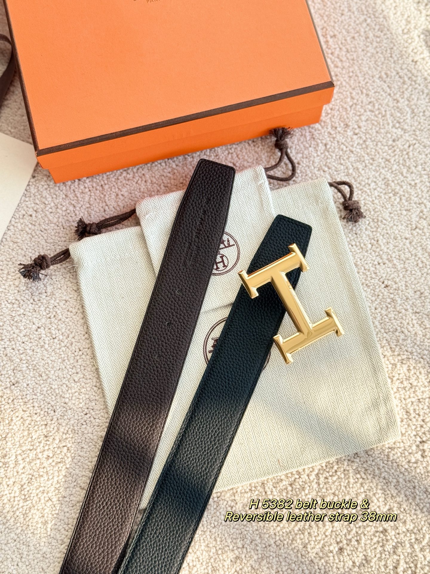 Hermès Male Basic Belt 38mm