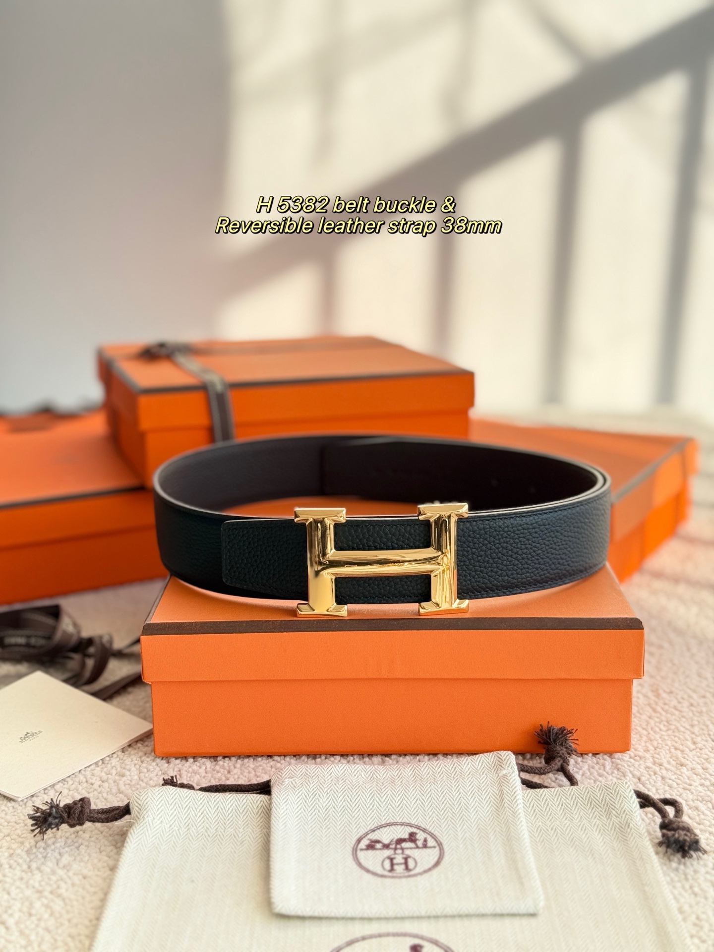 Hermès Male Basic Belt 38mm