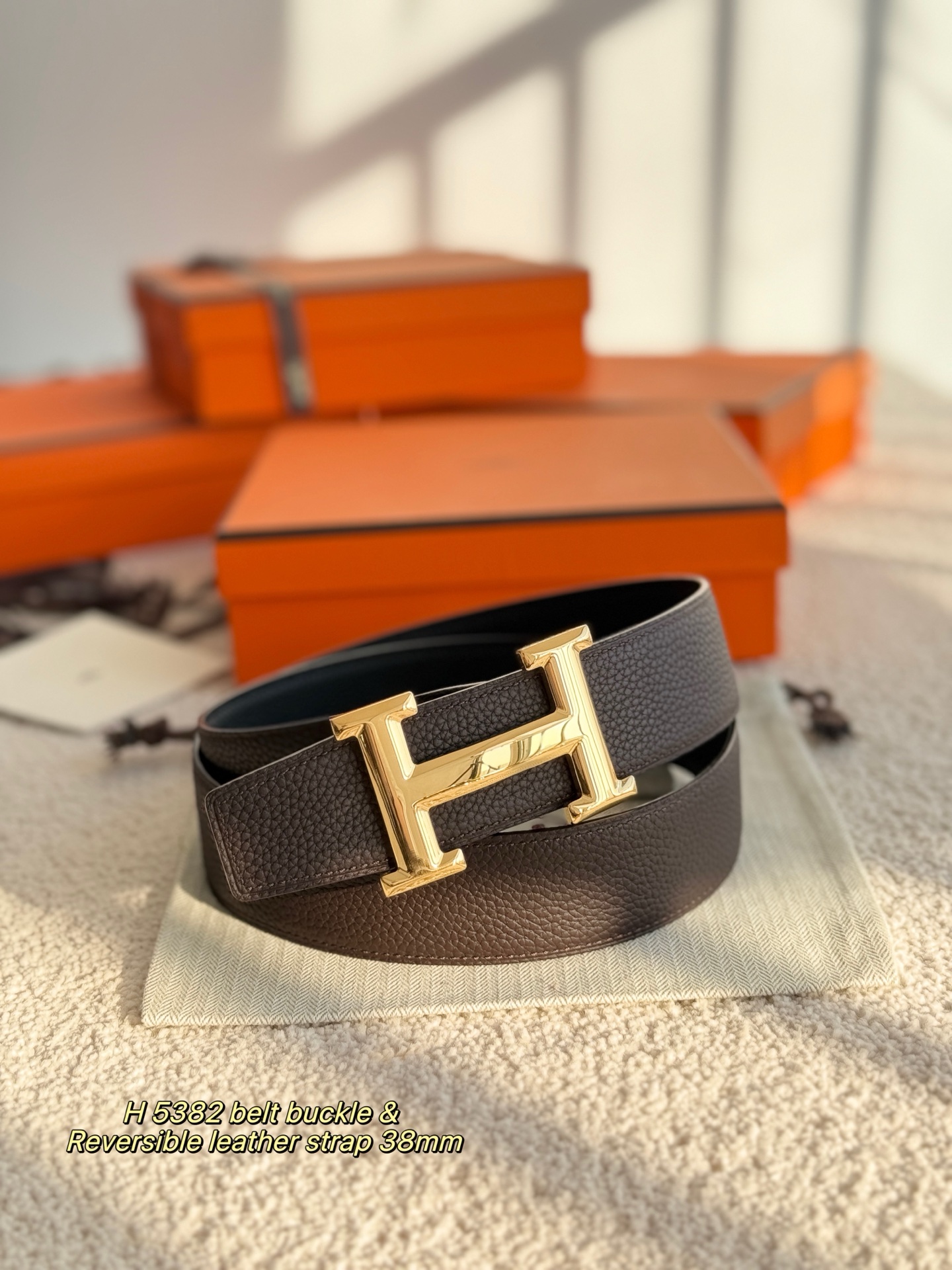 Hermès Male Basic Belt 38mm