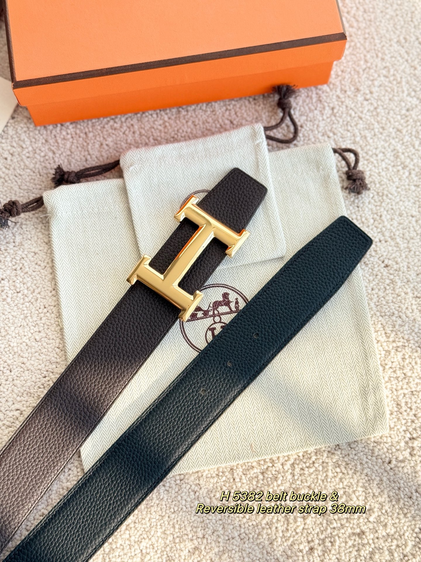Hermès Male Basic Belt 38mm