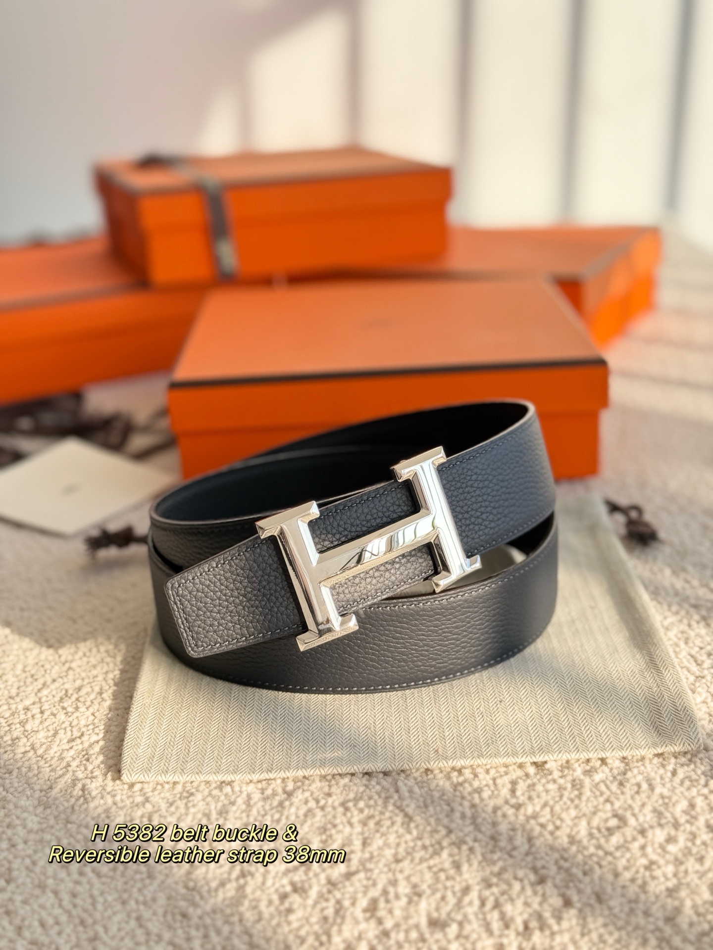 Hermès Male Basic Belt 38mm