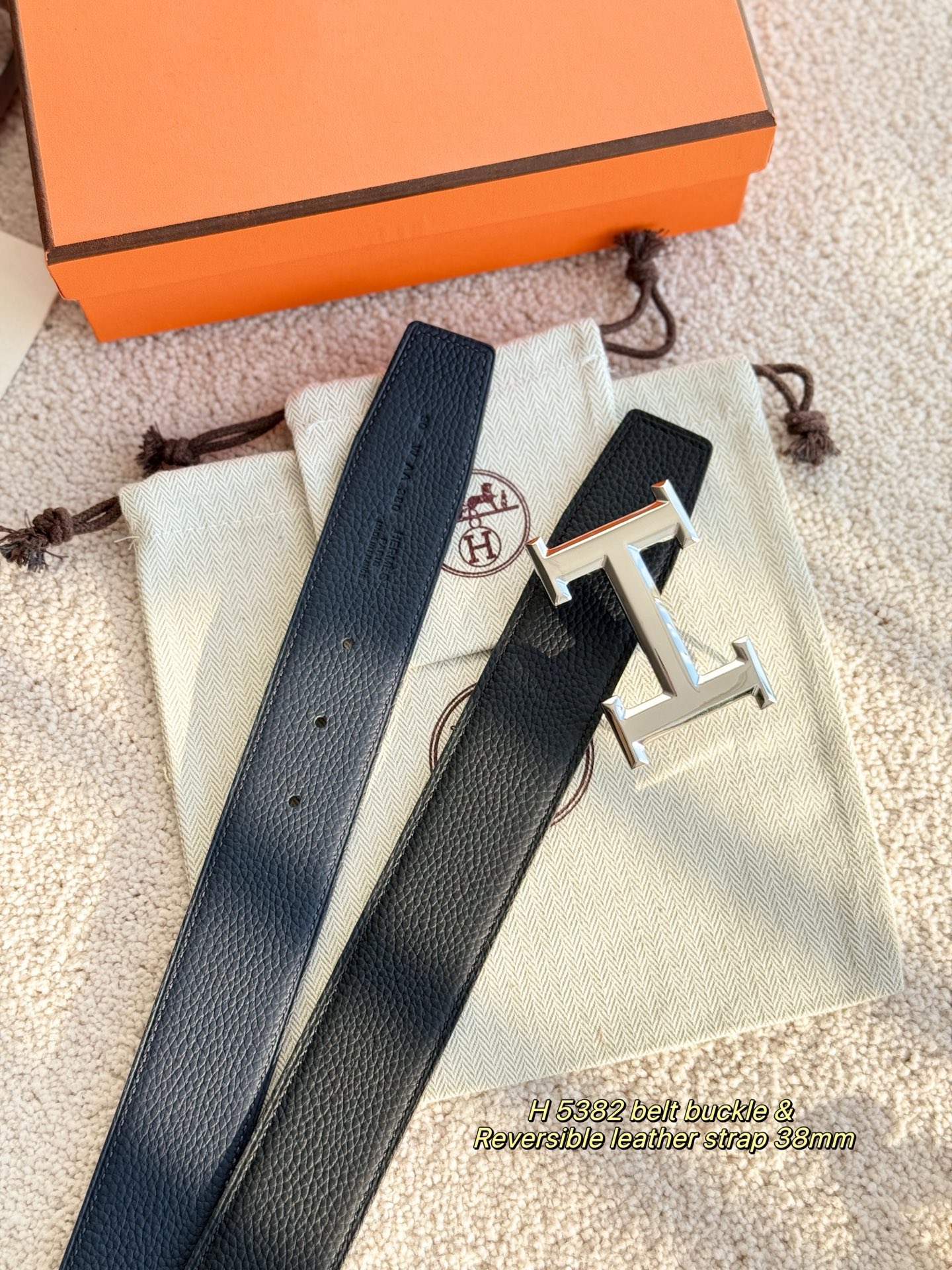 Hermès Male Basic Belt 38mm