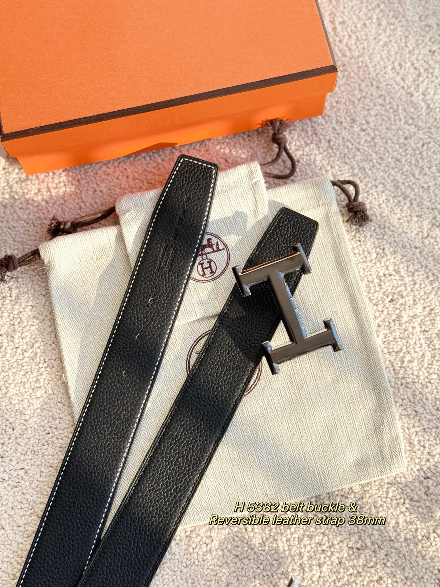 Hermès Male Basic Belt 38mm