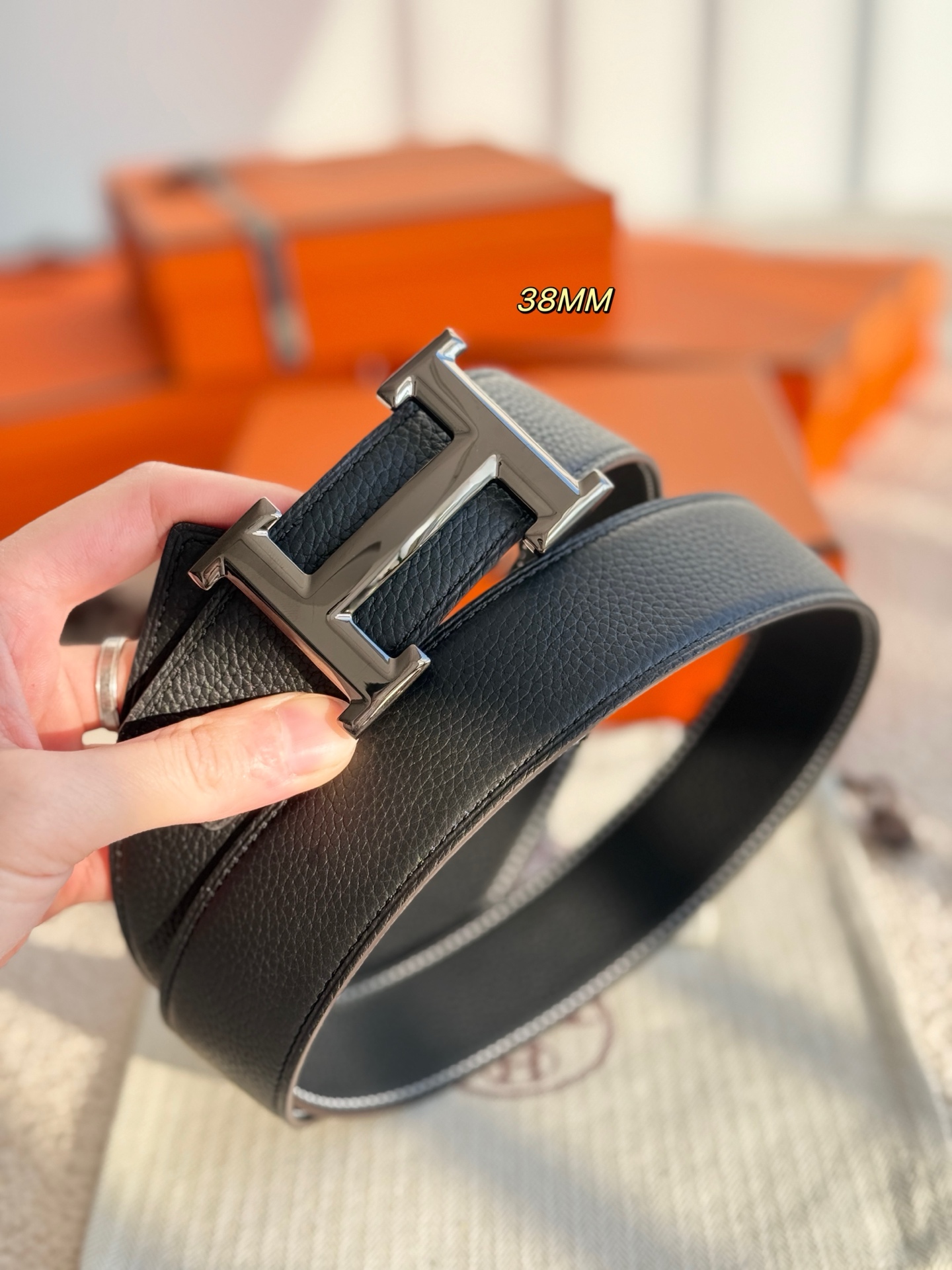 Hermès Male Basic Belt 38mm