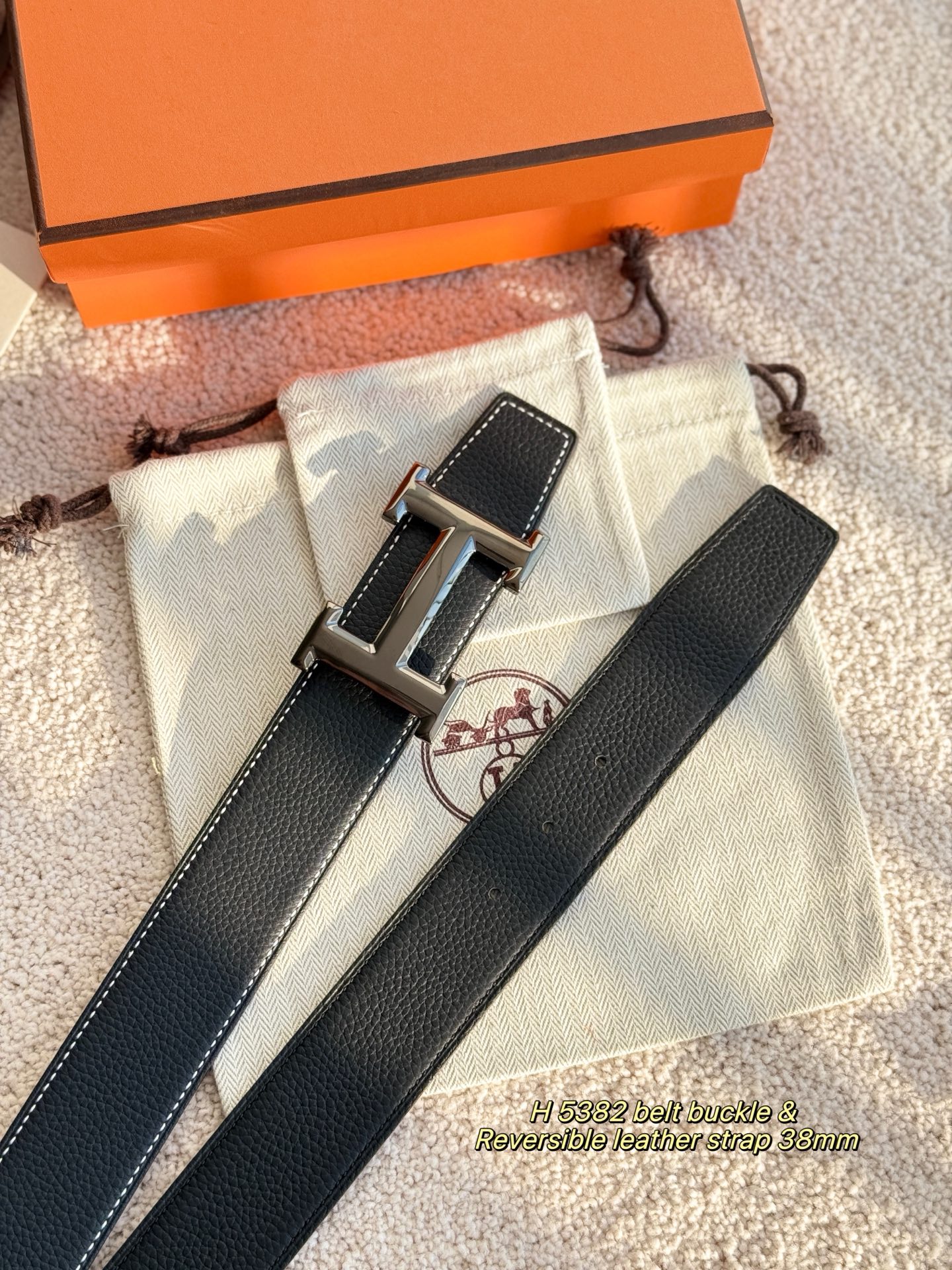 Hermès Male Basic Belt 38mm