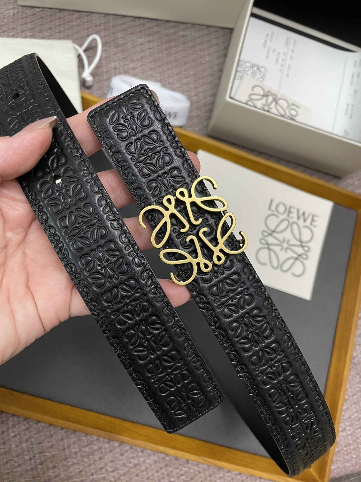 Loewe Female Basic Belt Cow Leather M-l