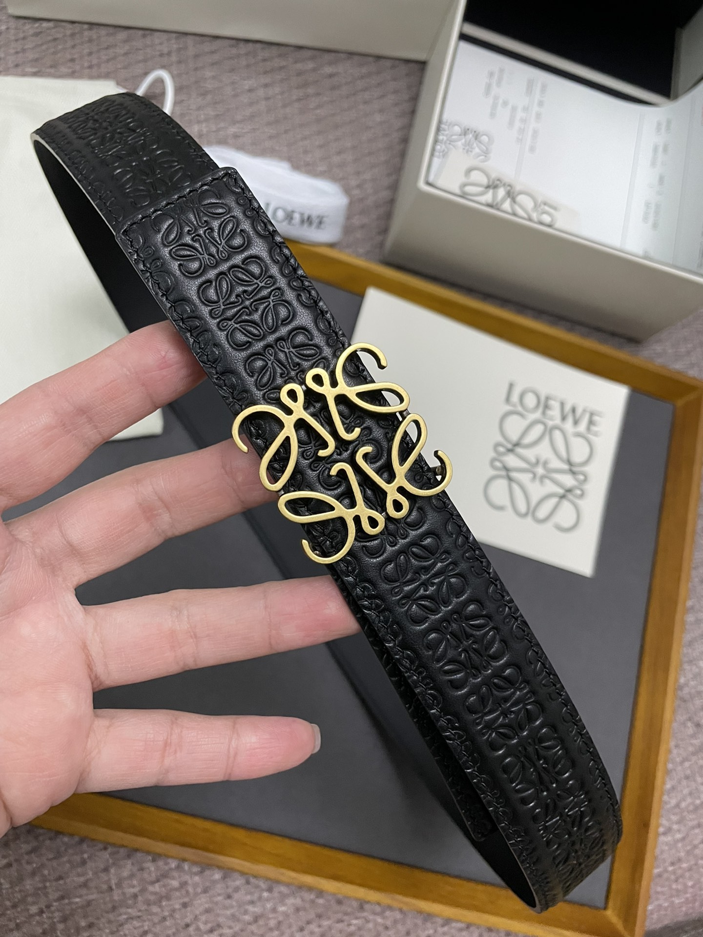 Loewe Female Basic Belt Cow Leather M-l