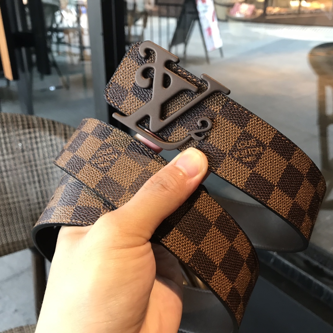 Louis Vuitton Male Basic Belt Cow Leather L