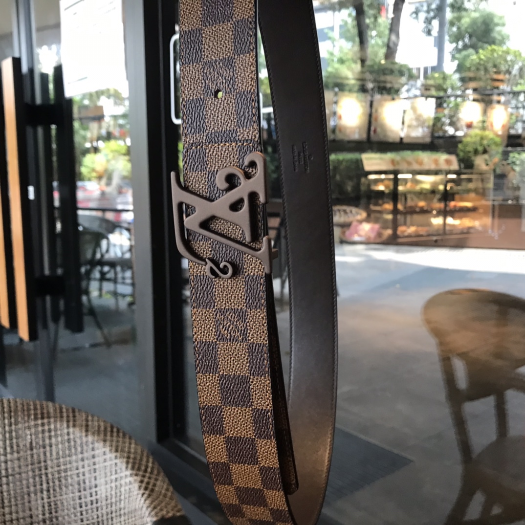 Louis Vuitton Male Basic Belt Cow Leather L