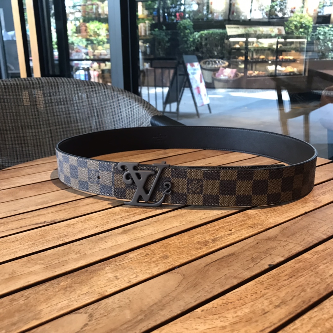 Louis Vuitton Male Basic Belt Cow Leather L