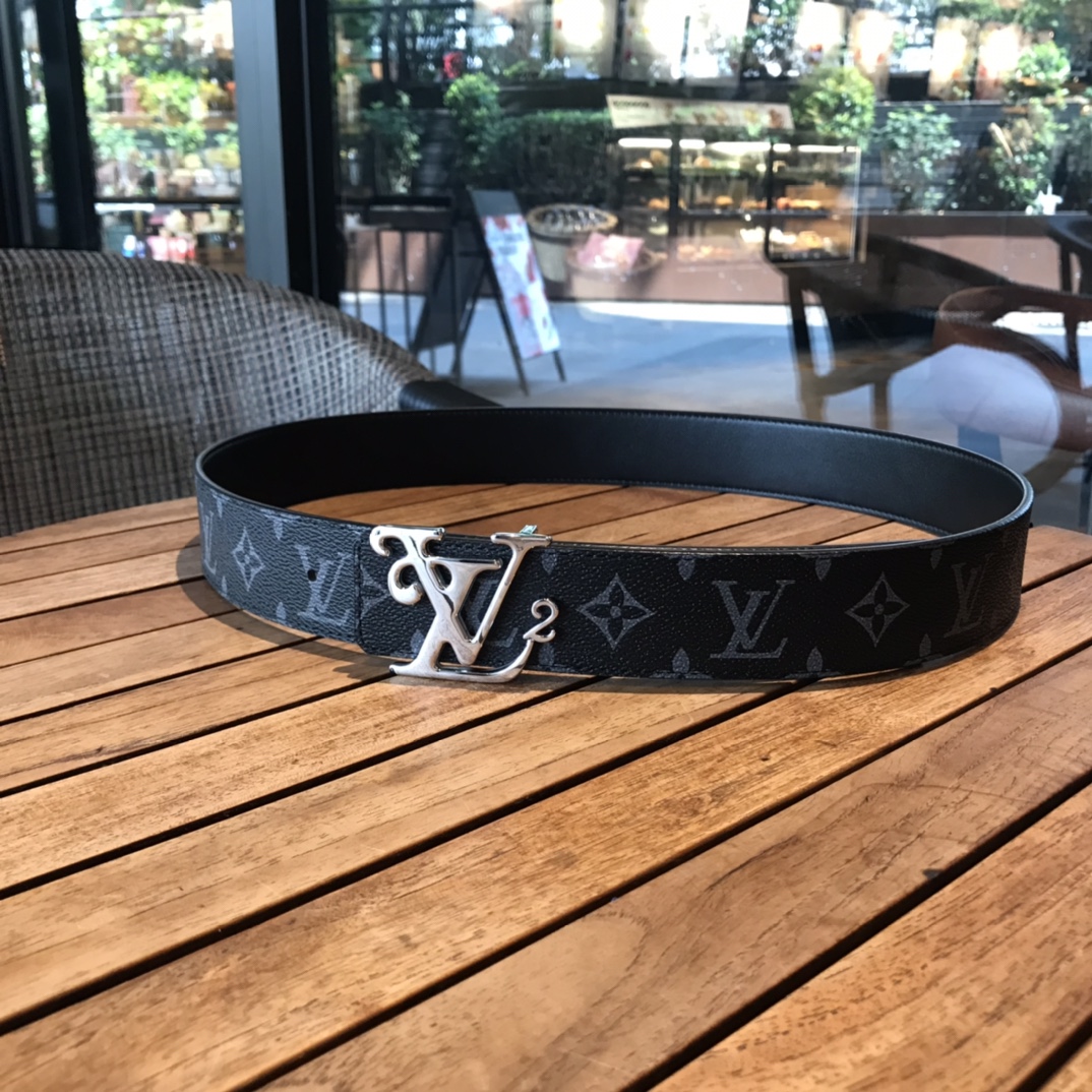 Louis Vuitton Male Basic Belt Cow Leather L