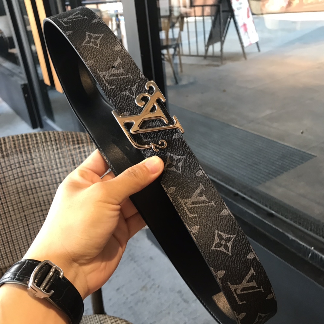 Louis Vuitton Male Basic Belt Cow Leather L