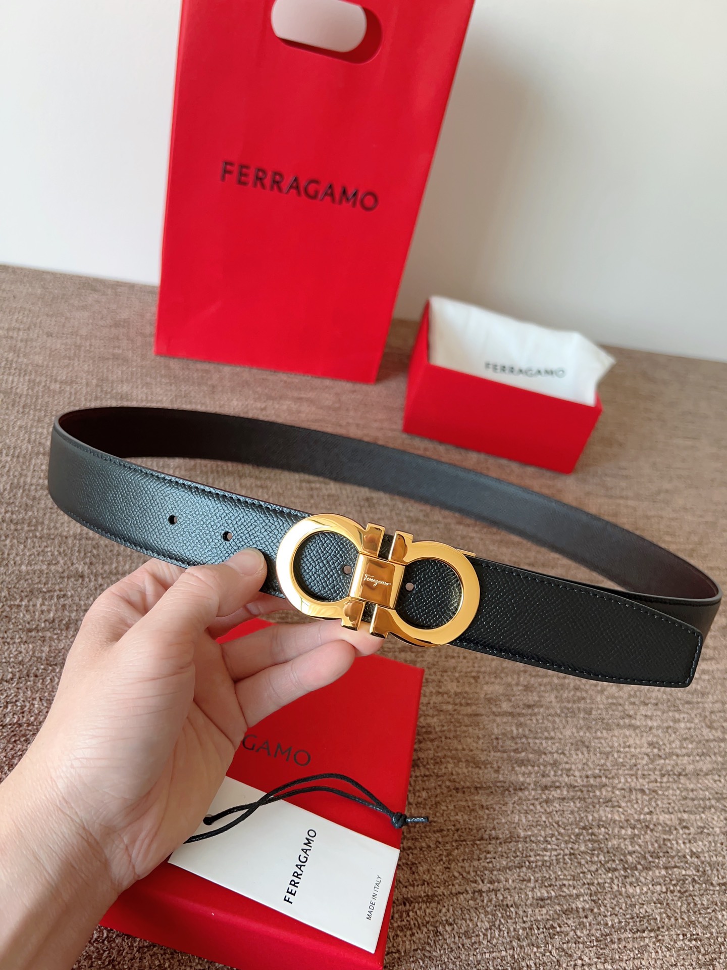 Salvatore Ferragamo Leather Belt