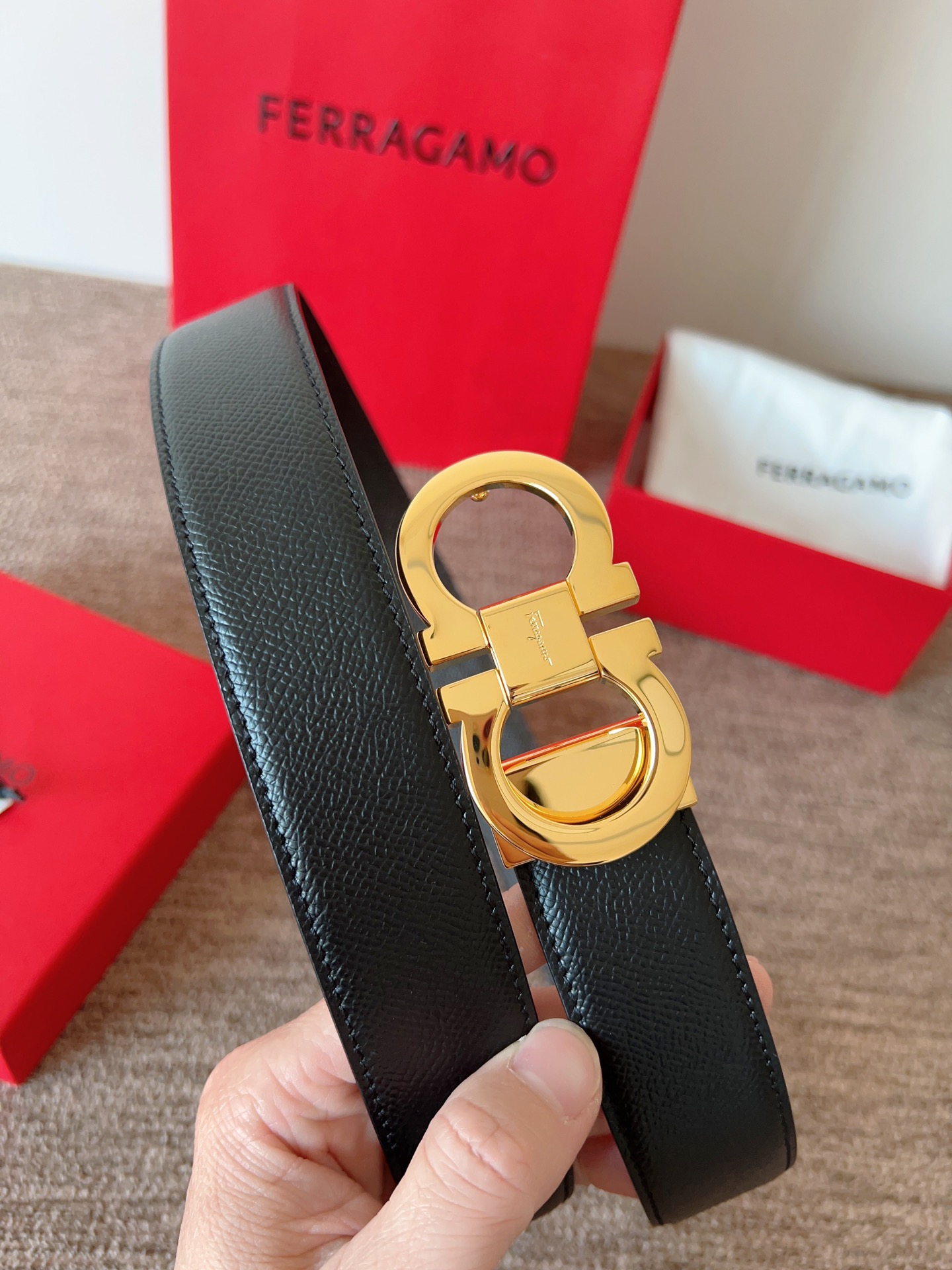 Salvatore Ferragamo Leather Belt