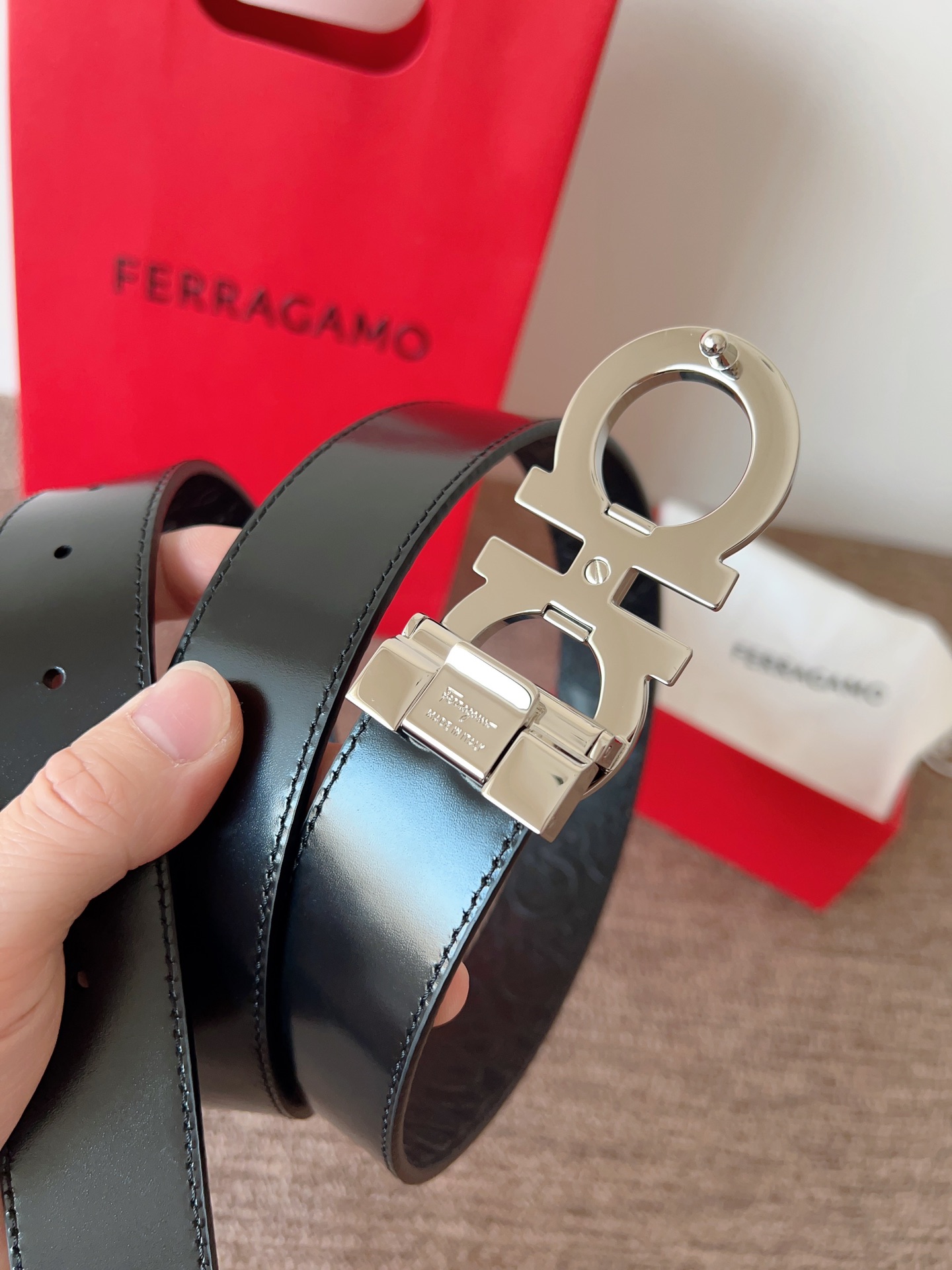 Salvatore Ferragamo Leather Belt