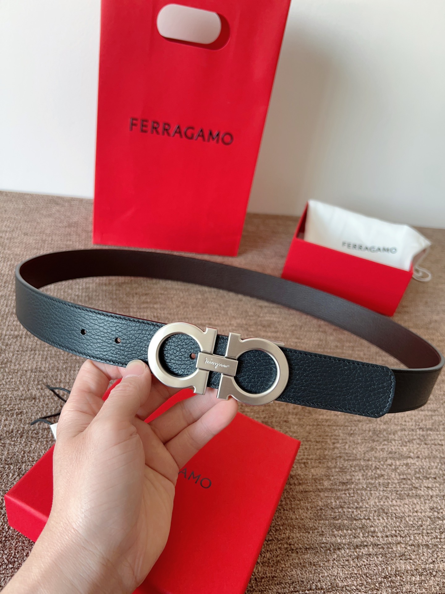 Salvatore Ferragamo Leather Belt