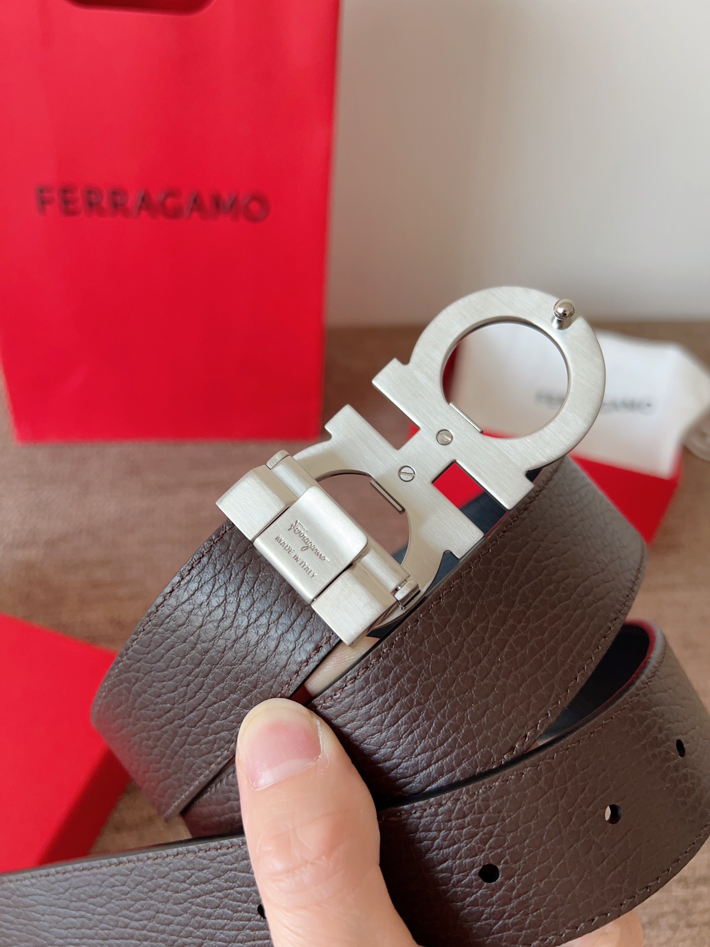 Salvatore Ferragamo Leather Belt