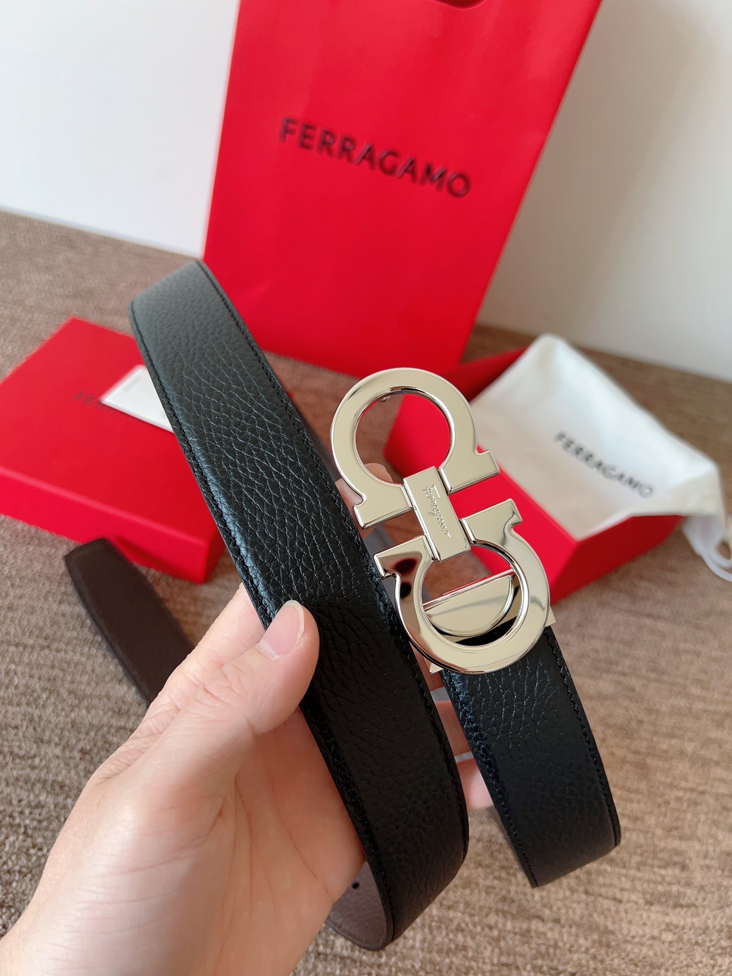 Salvatore Ferragamo Leather Belt