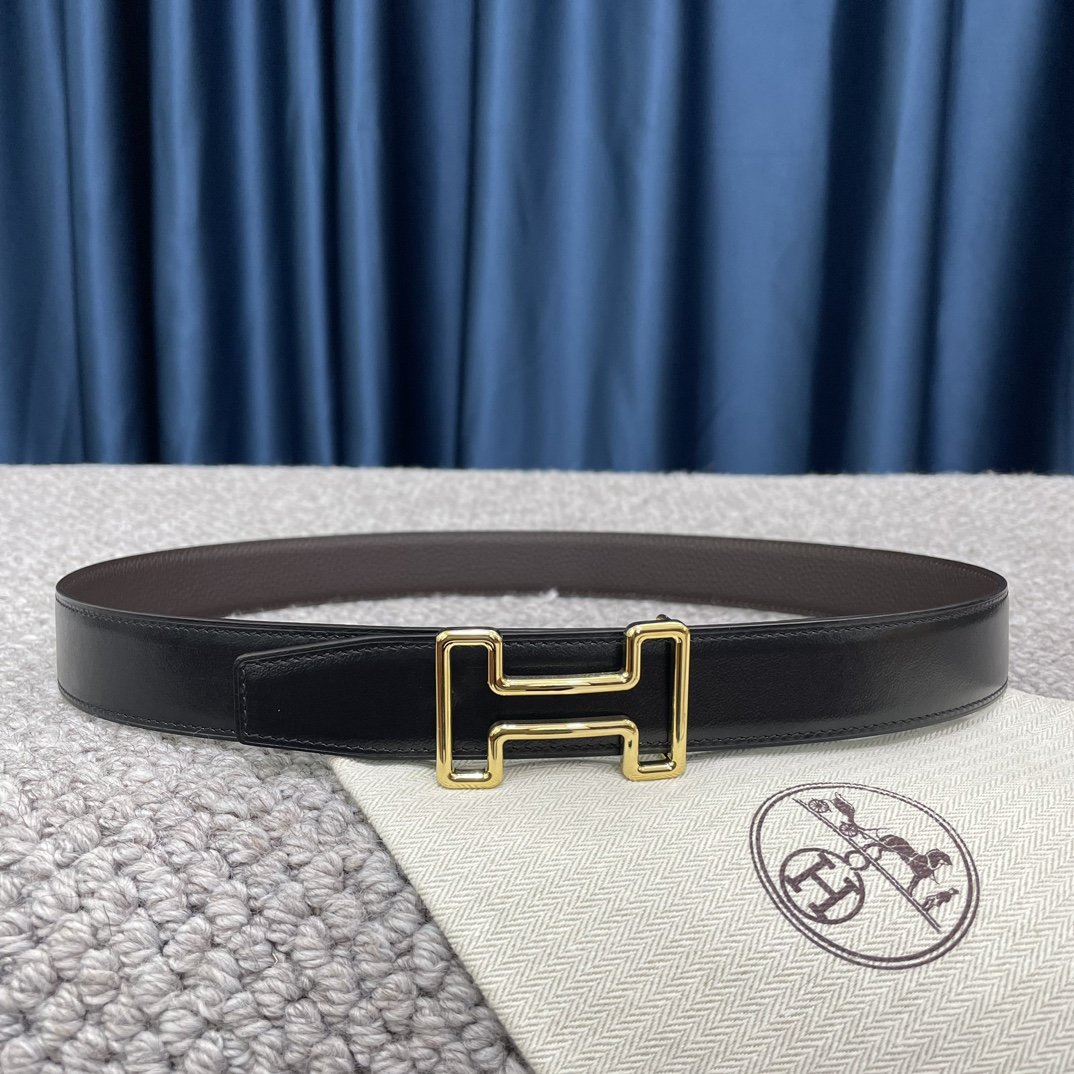 Hermès Male Leather Belt S-m