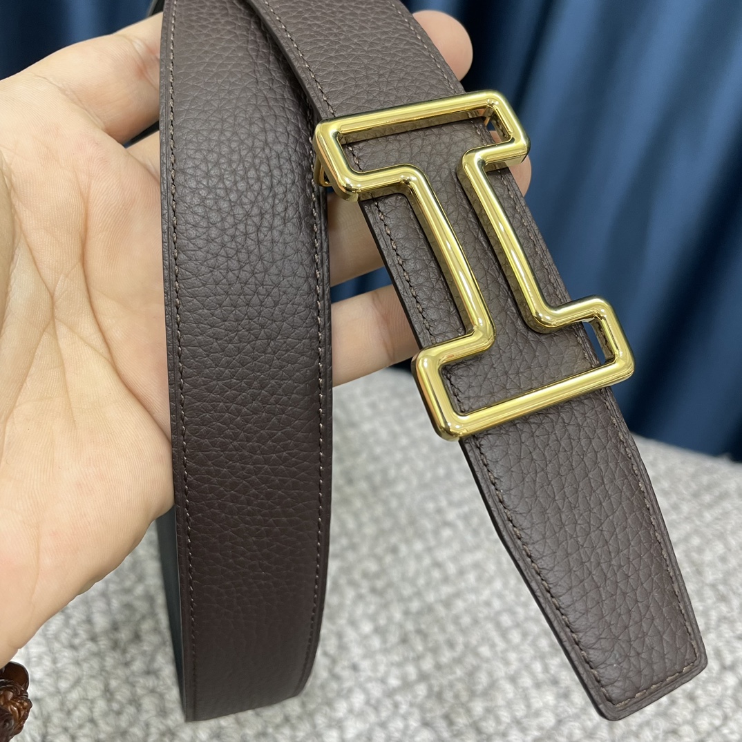 Hermès Male Leather Belt S-m