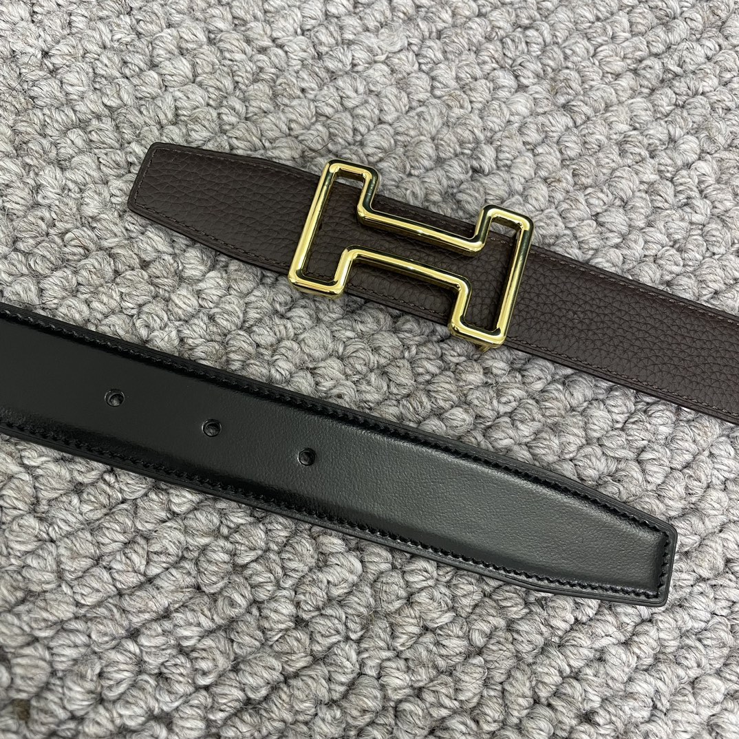 Hermès Male Leather Belt S-m