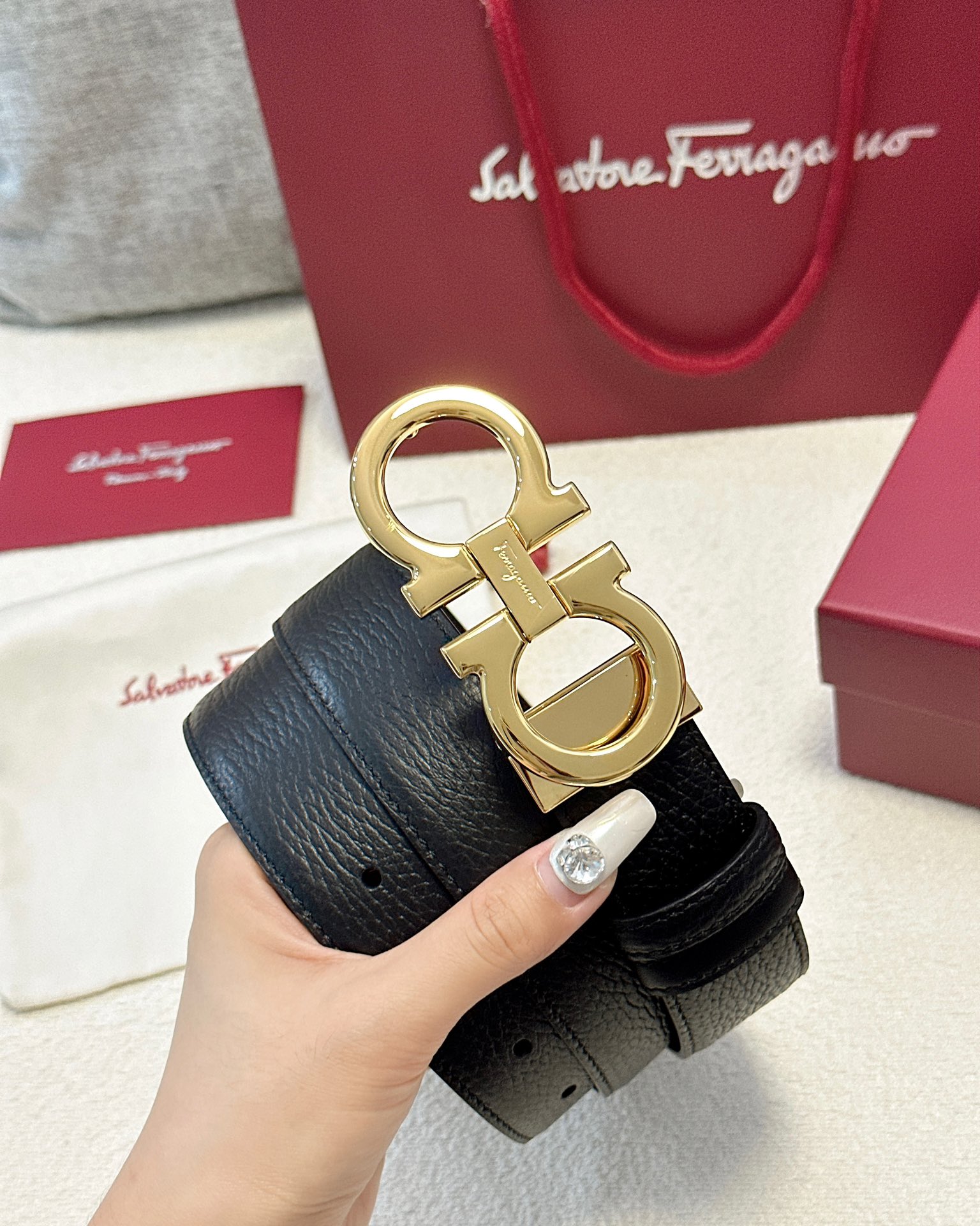 Salvatore Ferragamo Male Basic Belt Cow Leather M