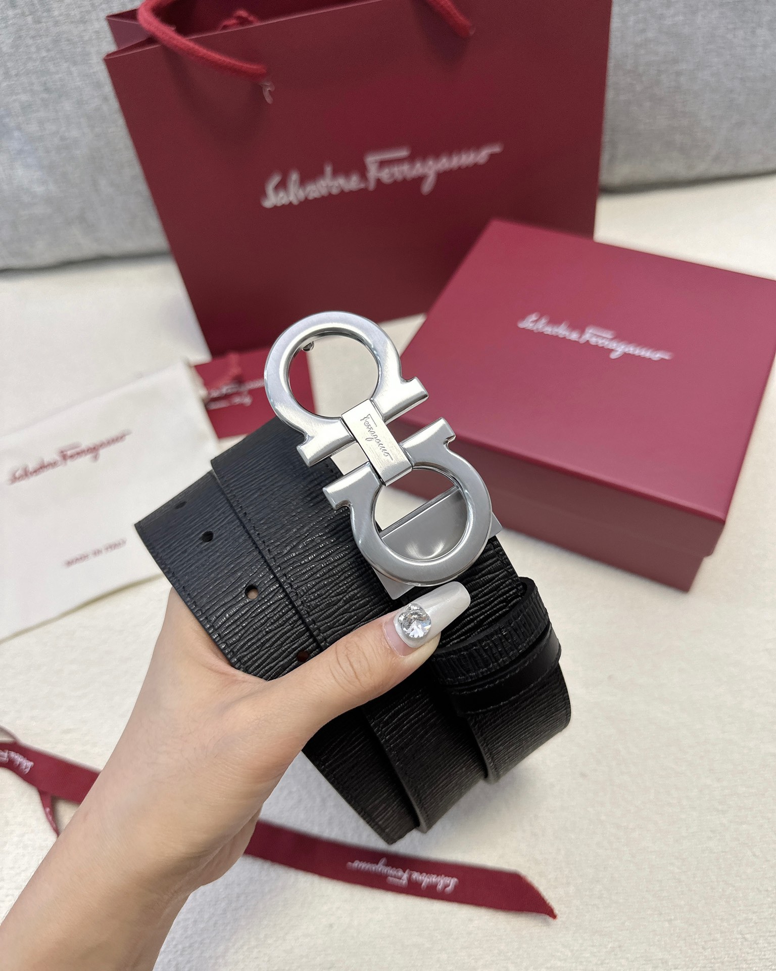 Salvatore Ferragamo Male Basic Belt Cow Leather M